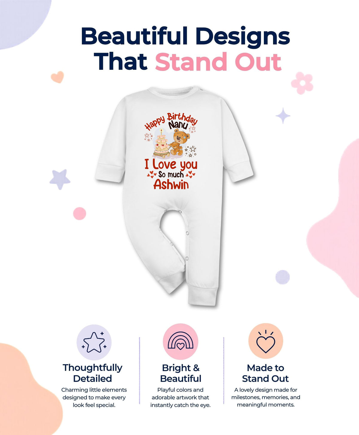 Yes | Happy Birthday Nanu Family Birthday - Jumpsuit