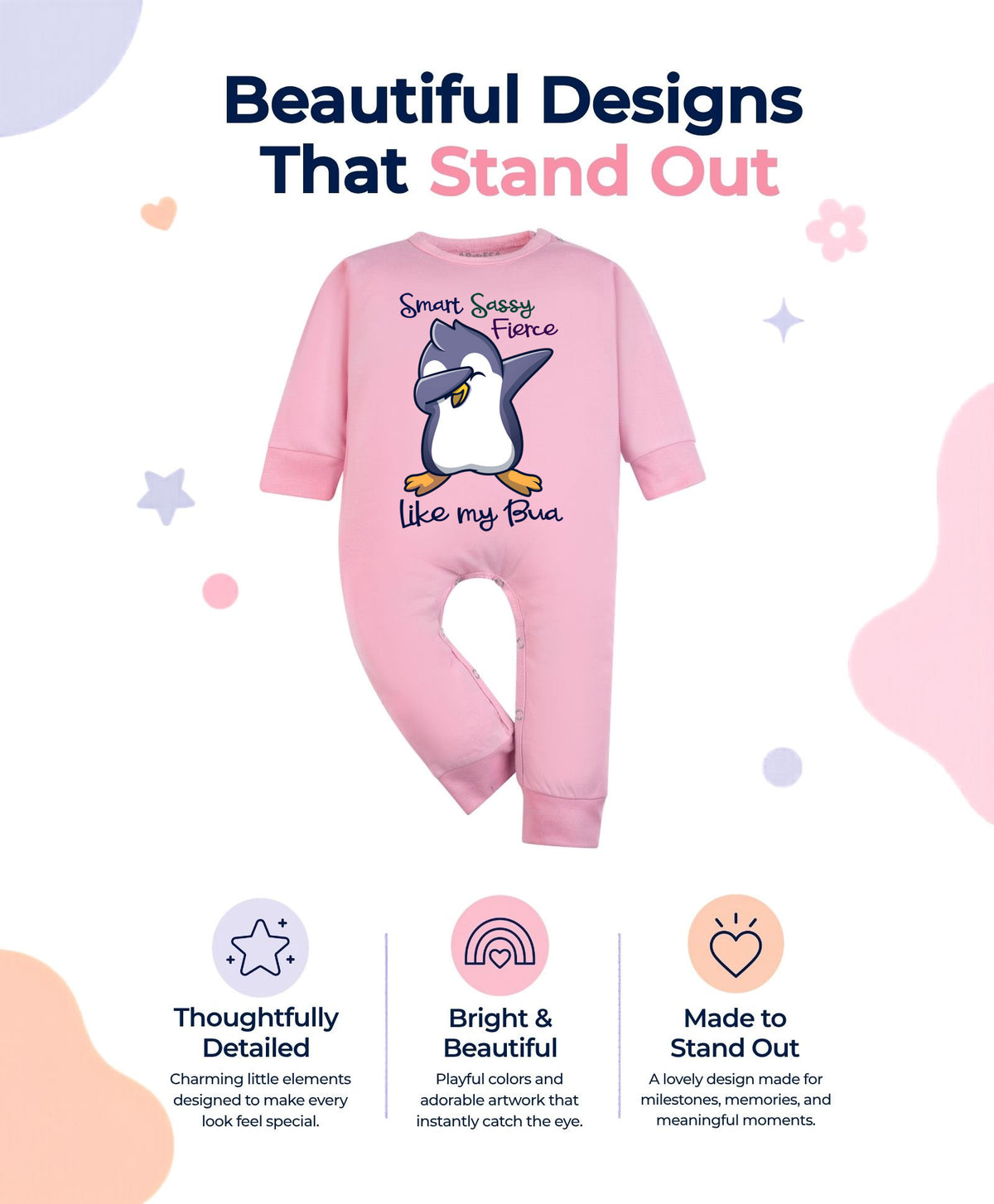No | Smart Sassy Like My Bua - Jumpsuit