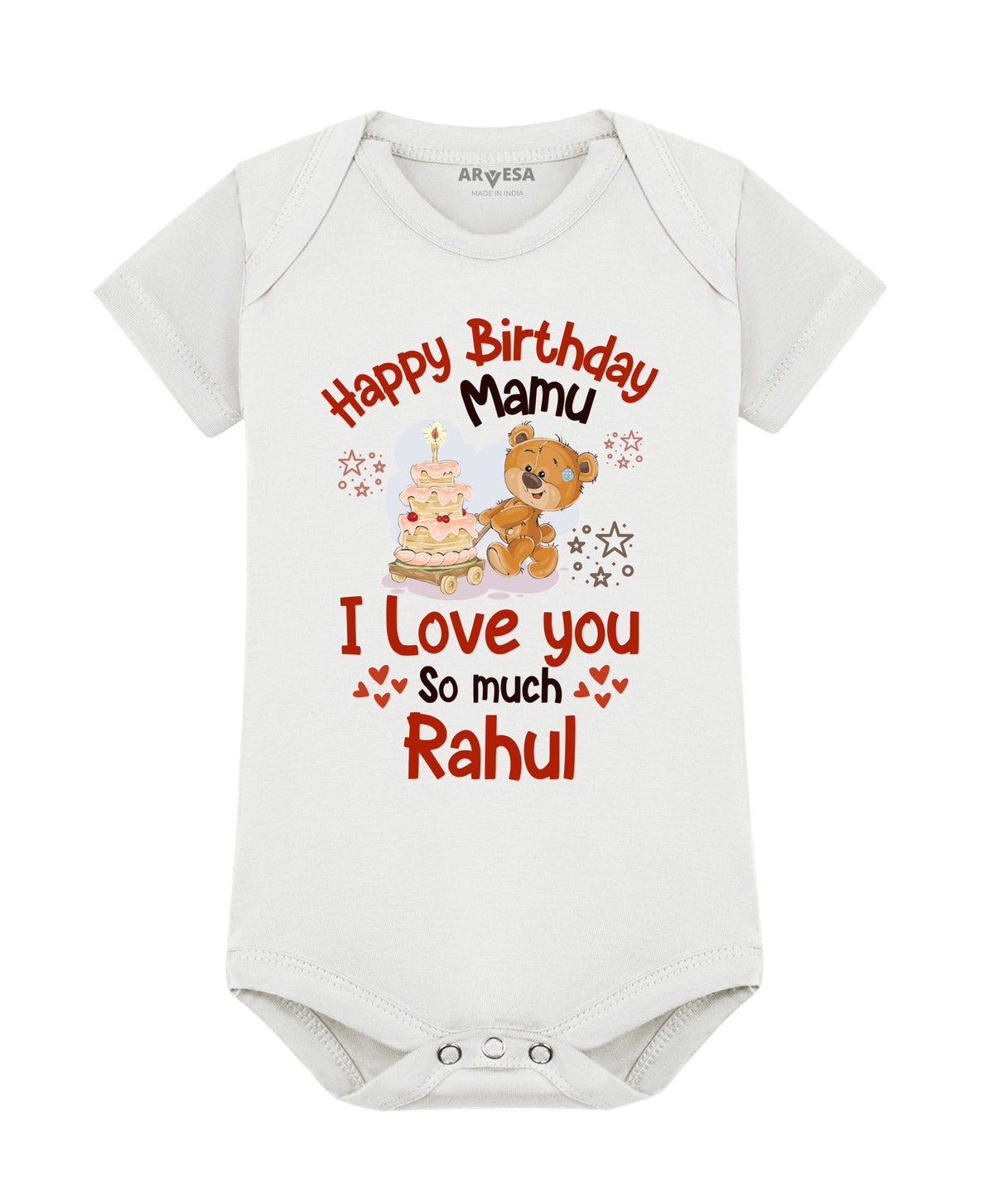 Yes | Happy Birthday Mamu Family Birthday - Romper