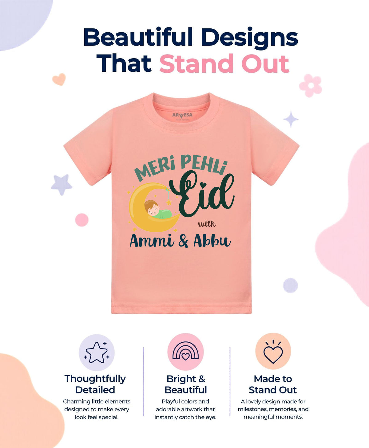 No | Meri Pehli Eid With Ammi & Abbu - T-shirt
