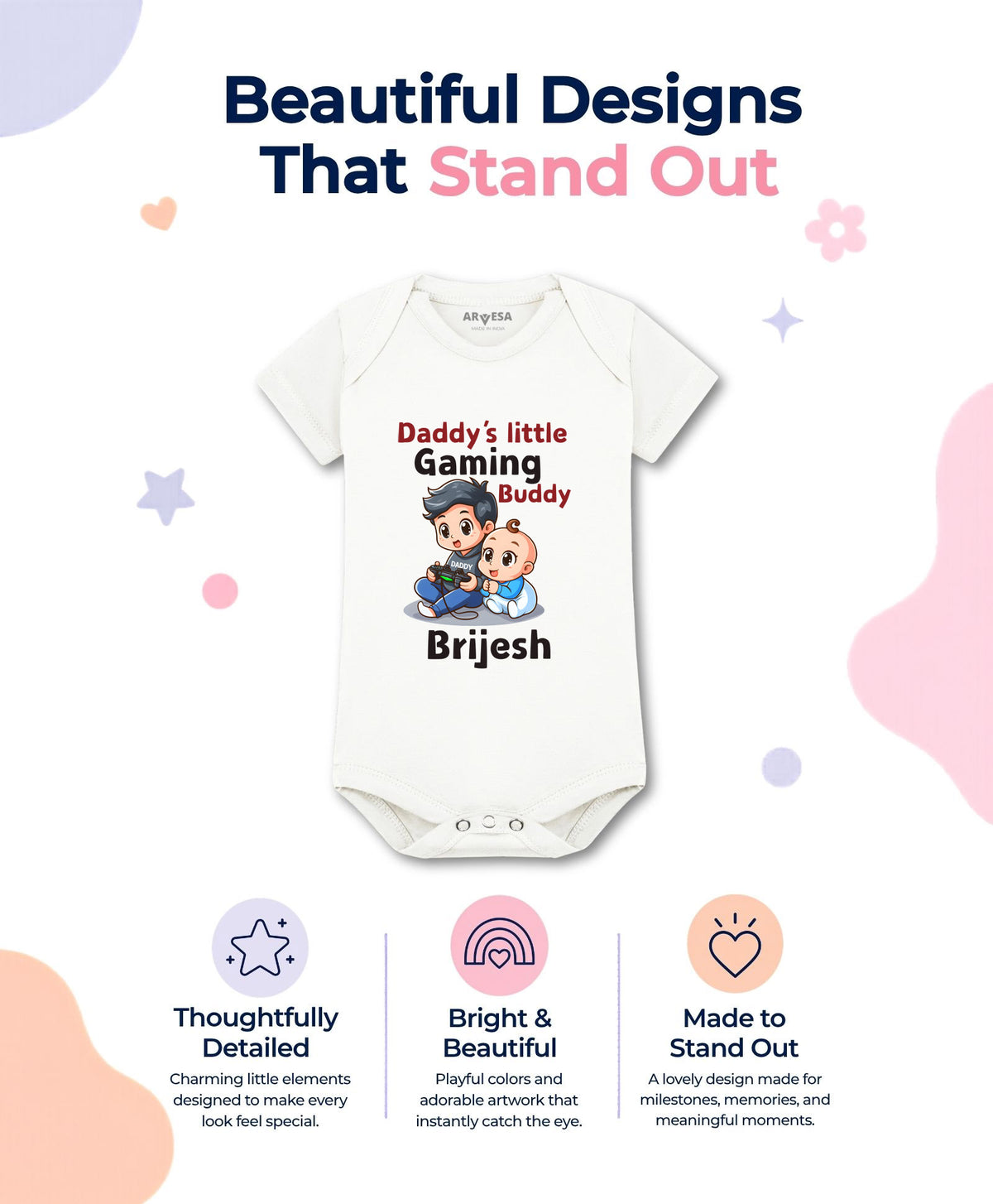 Yes | Daddy Little Gaming Buddy - Romper