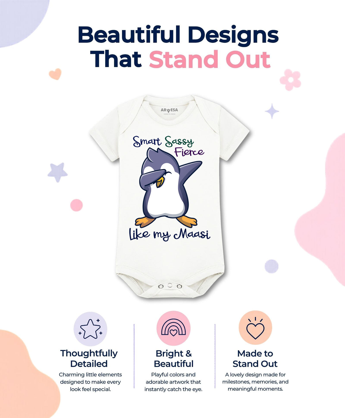 No | Smart Sassy Like My Maasi - Romper