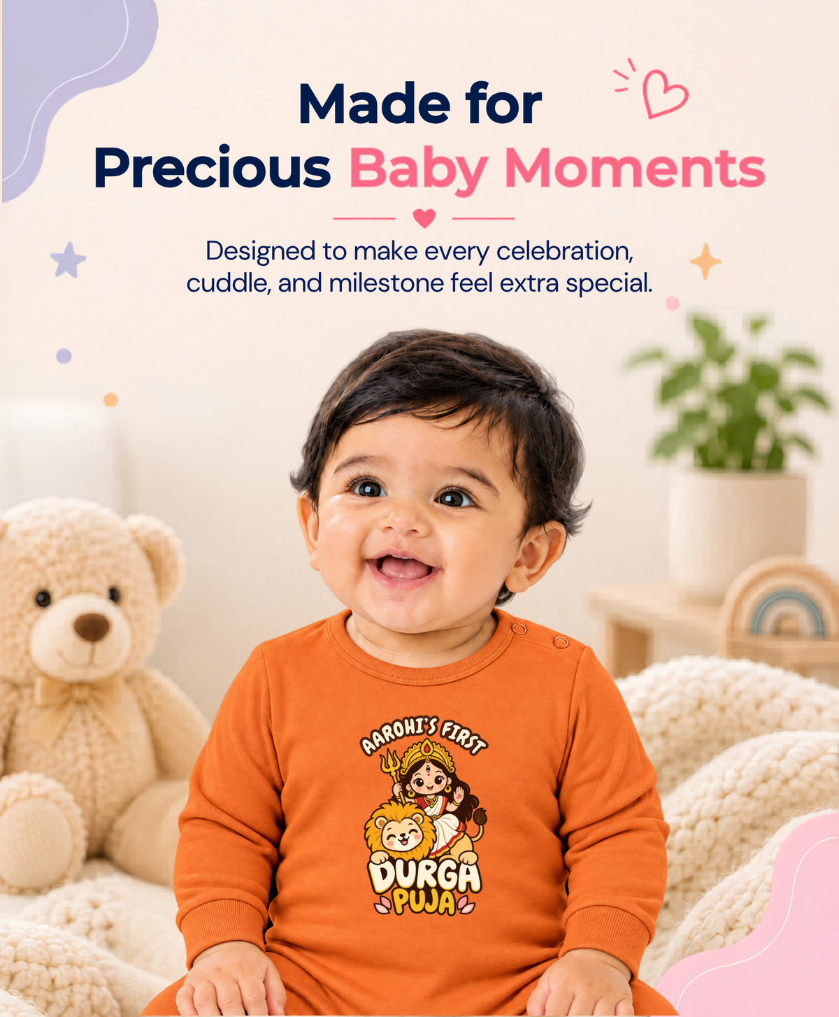 Yes | My First Durga Puja - Jumpsuit