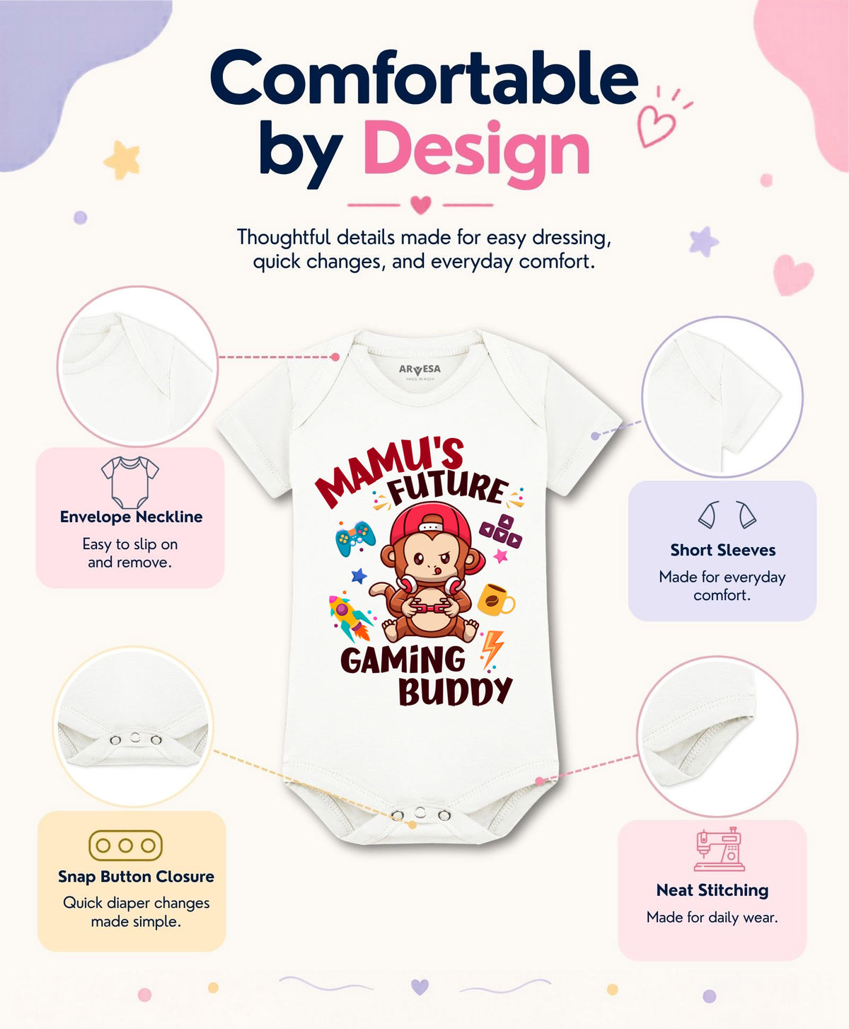 No | Mamu Future Gaming Buddy - Romper