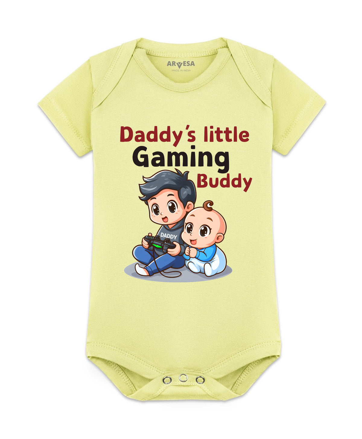 No | Daddy Little Gaming Buddy - Romper
