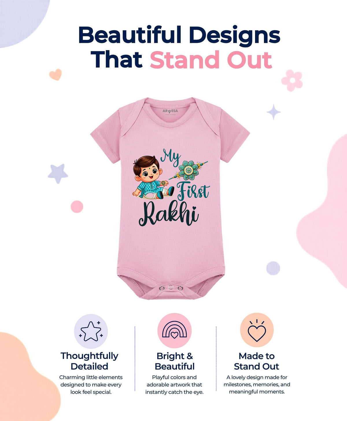 No | My First Rakhi - Romper