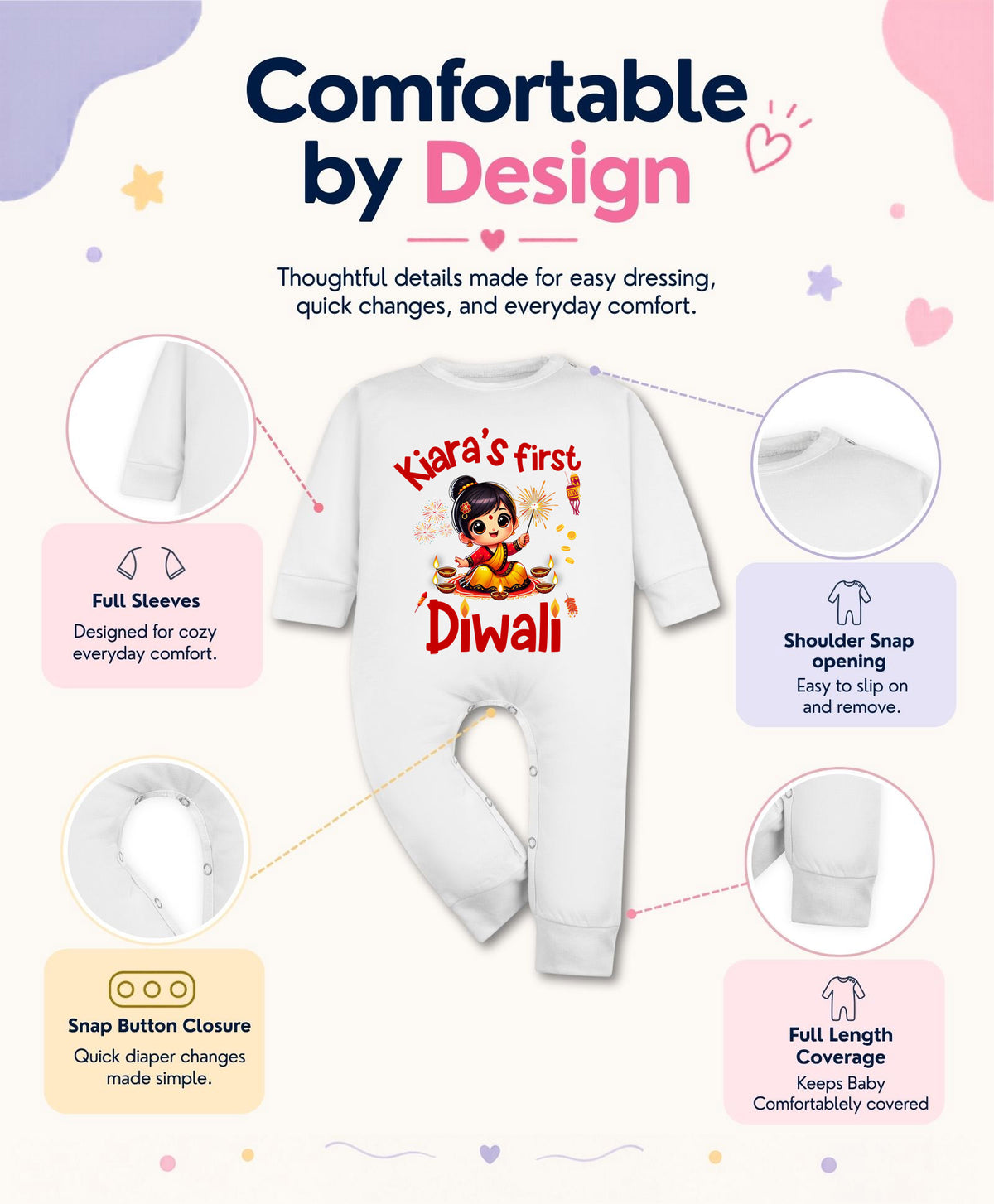 Yes | My First Diwali - Jumpsuit