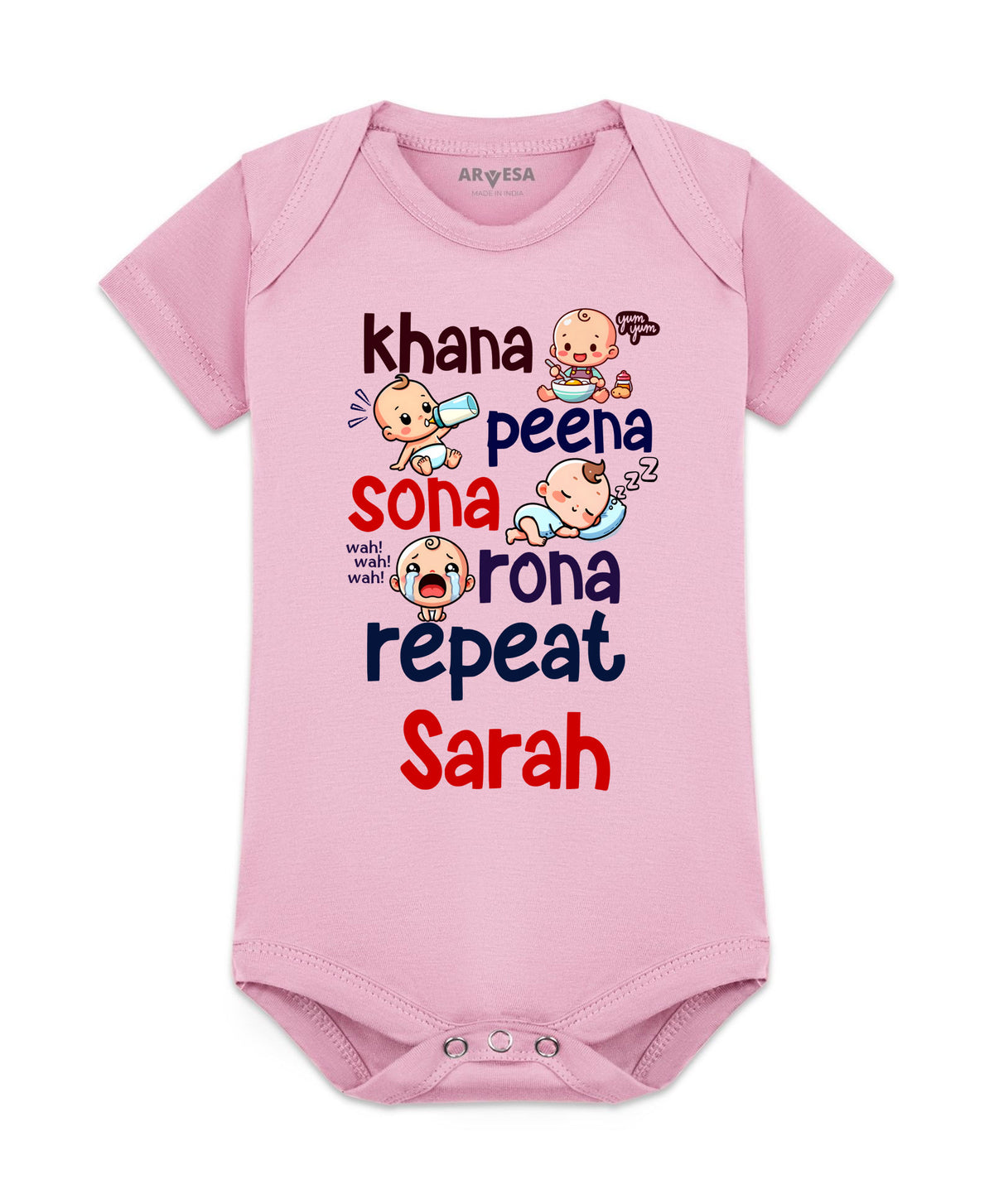 Yes | Khana Peena Sona Repeat Quirky - Romper