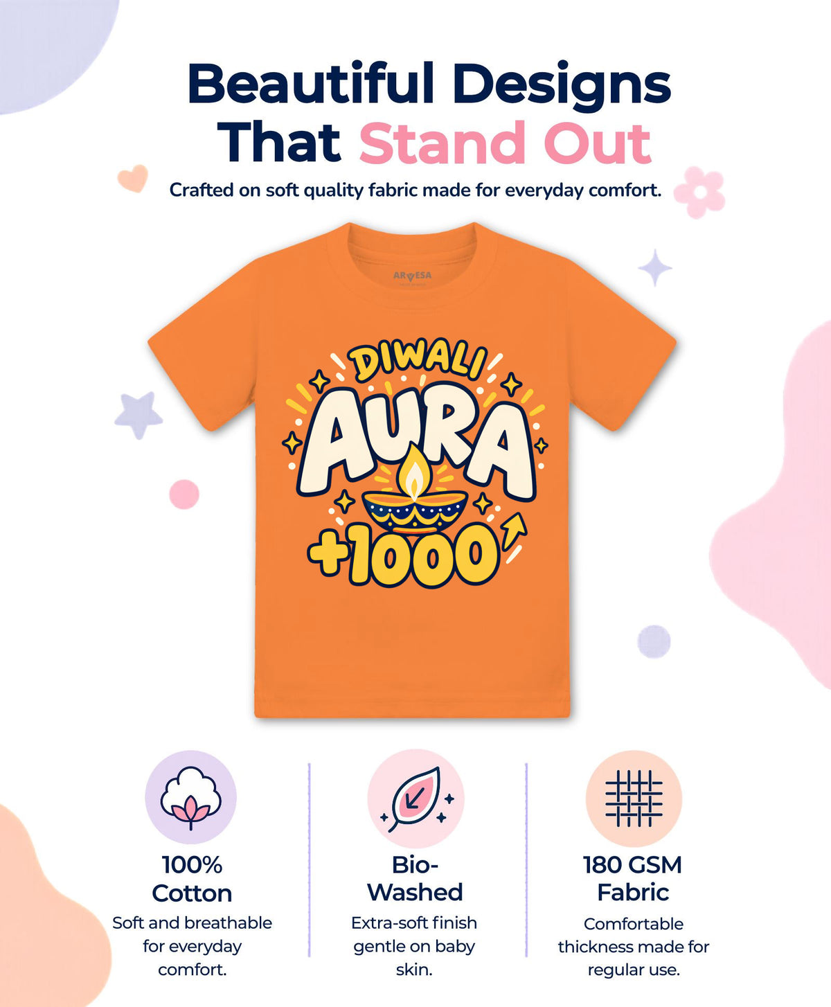 Diwali Aura +1000 - T-shirt