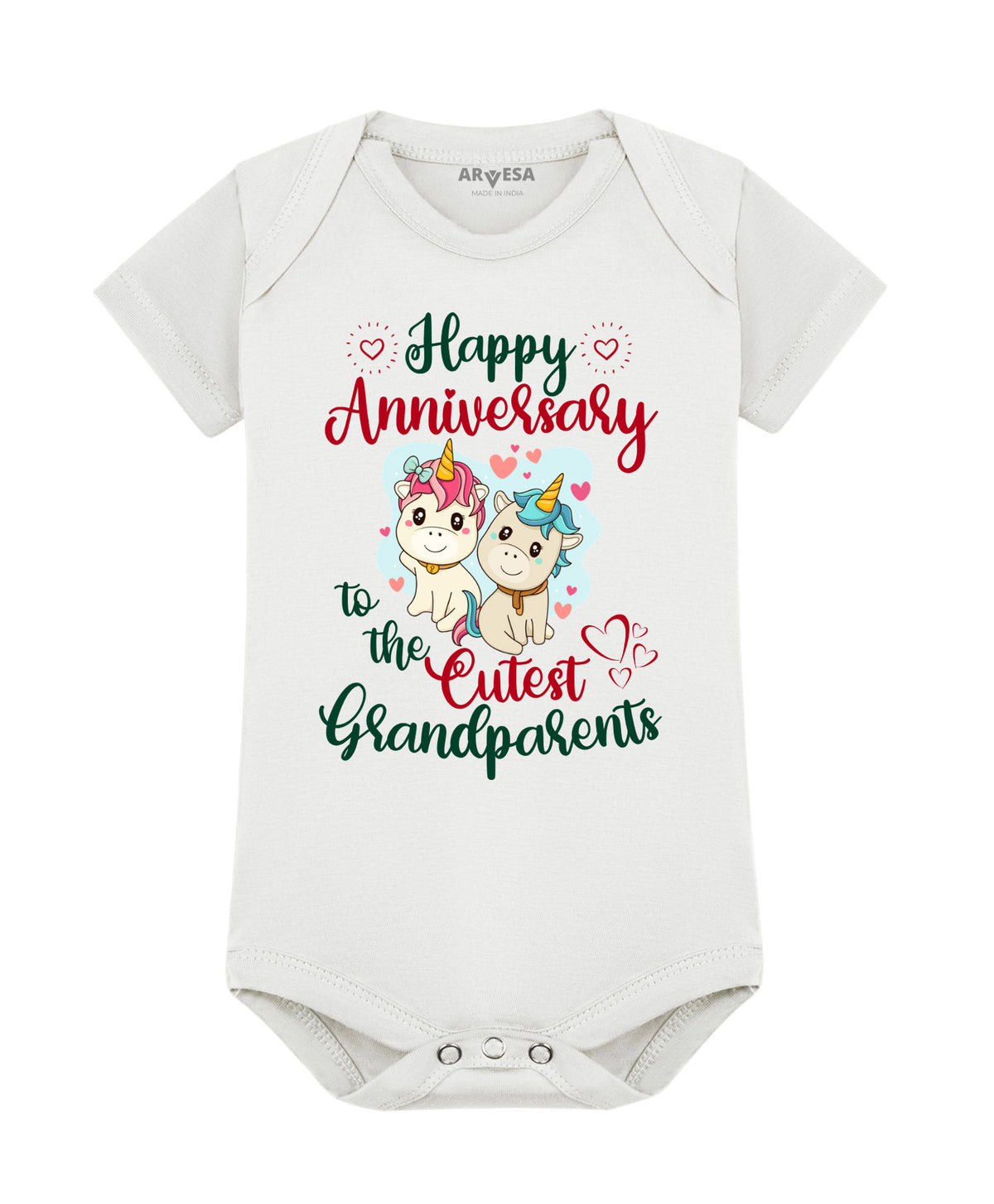 No | Happy Anniversay GrandParents Family Anniversary - Romper