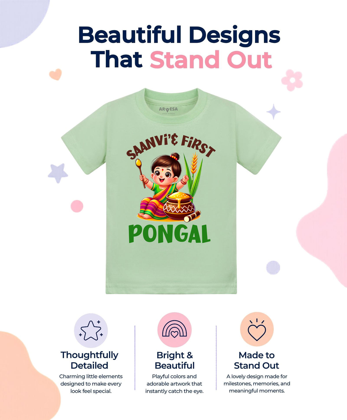 Yes | My First Pongal - T-shirt