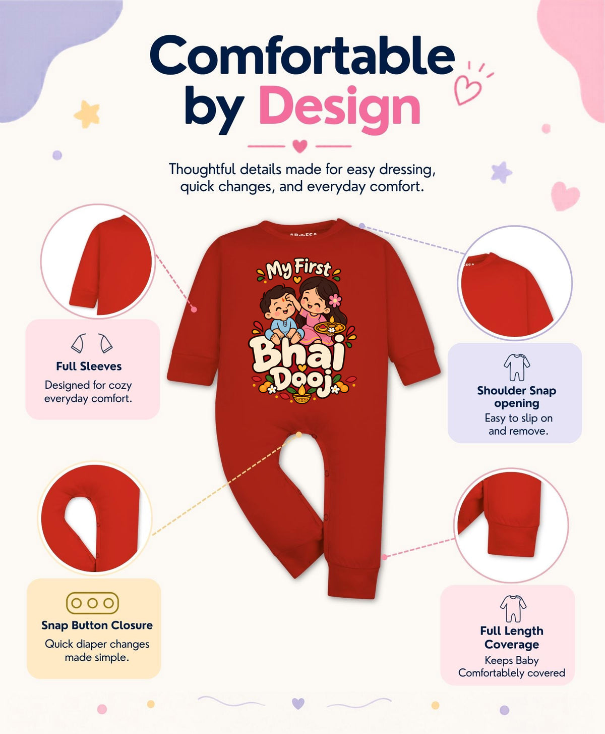 No | My First Bhaidooj Diwali - Jumpsuit