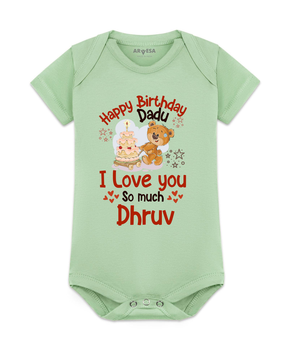 Yes | Happy Birthday Dadu Family Birthday - Romper