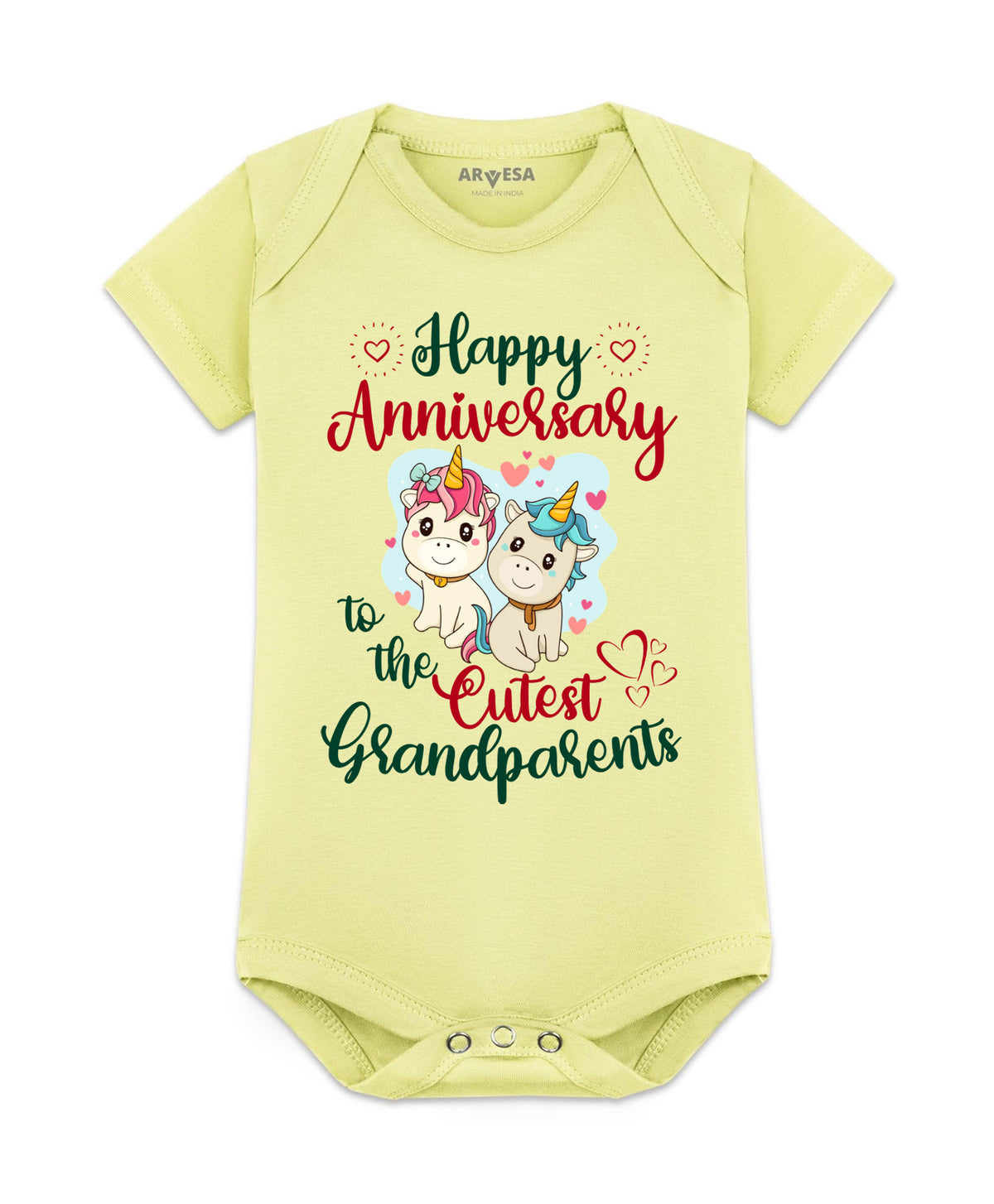 No | Happy Anniversay GrandParents Family Anniversary - Romper