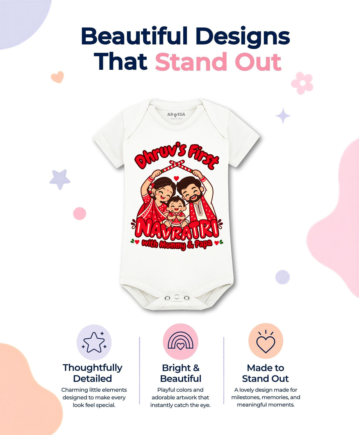 Yes | My First Navratri with Mummy & Papa - Romper