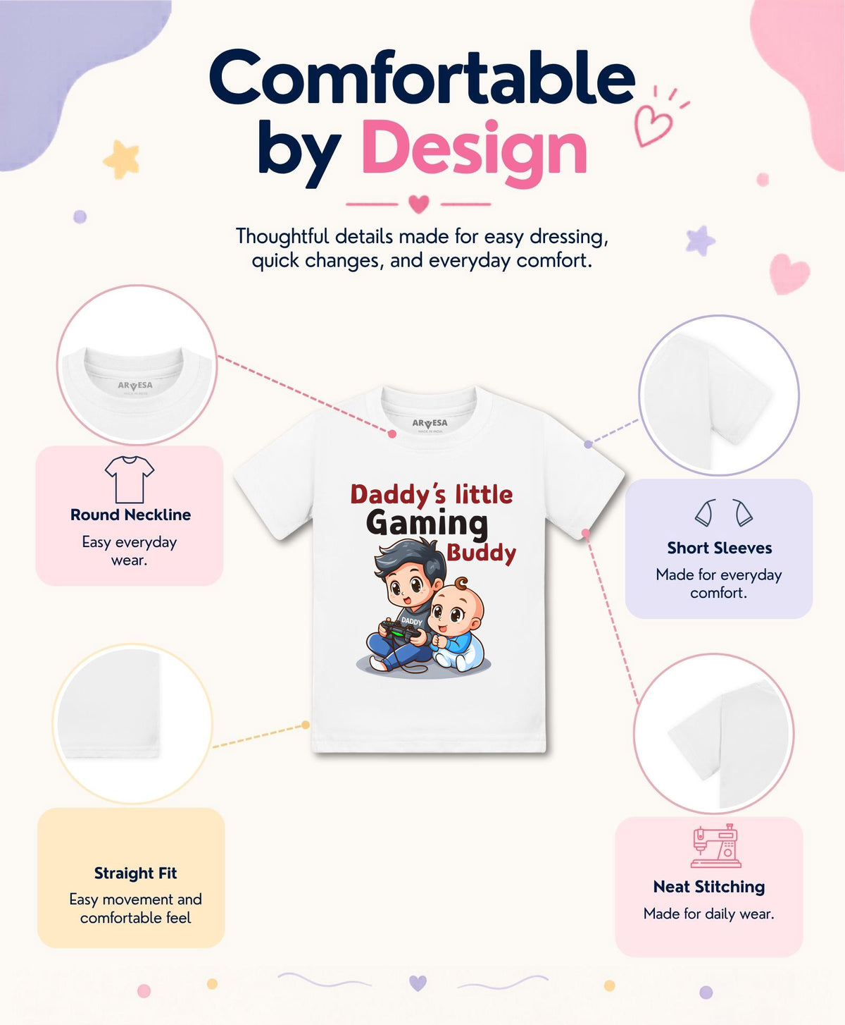 No | Daddy Little Gaming Buddy - T-shirt