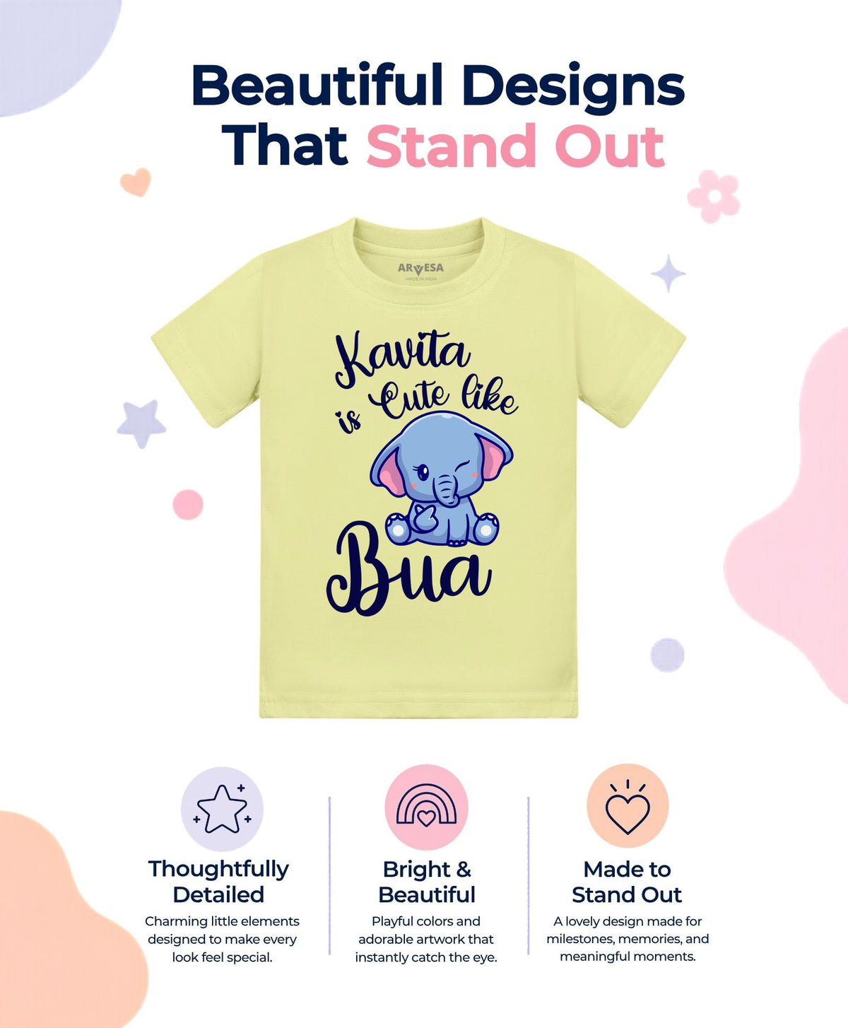 Yes | Cute Like My Bua - T-shirt