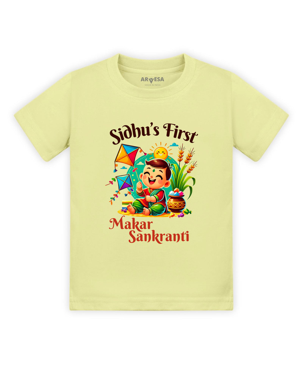 Yes | My First Makar sankranti - T-shirt