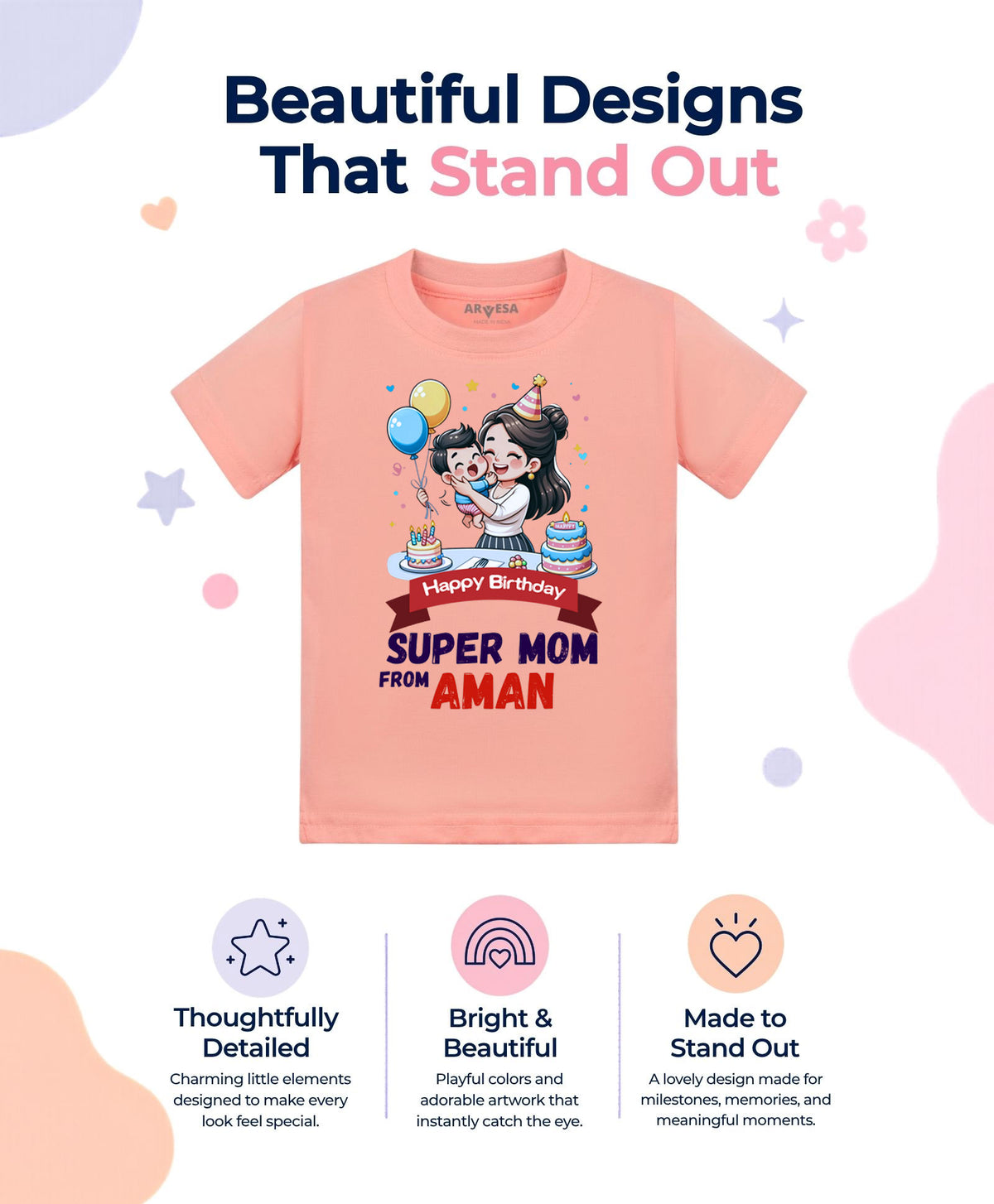 Yes | Happy Birthday Super Mom Mom Birthday - T-shirt