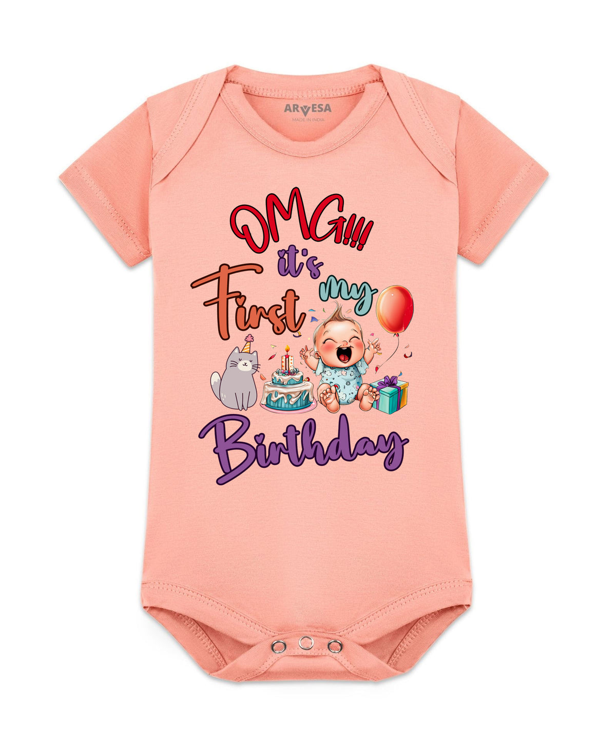 No | One Year Birthday - Romper