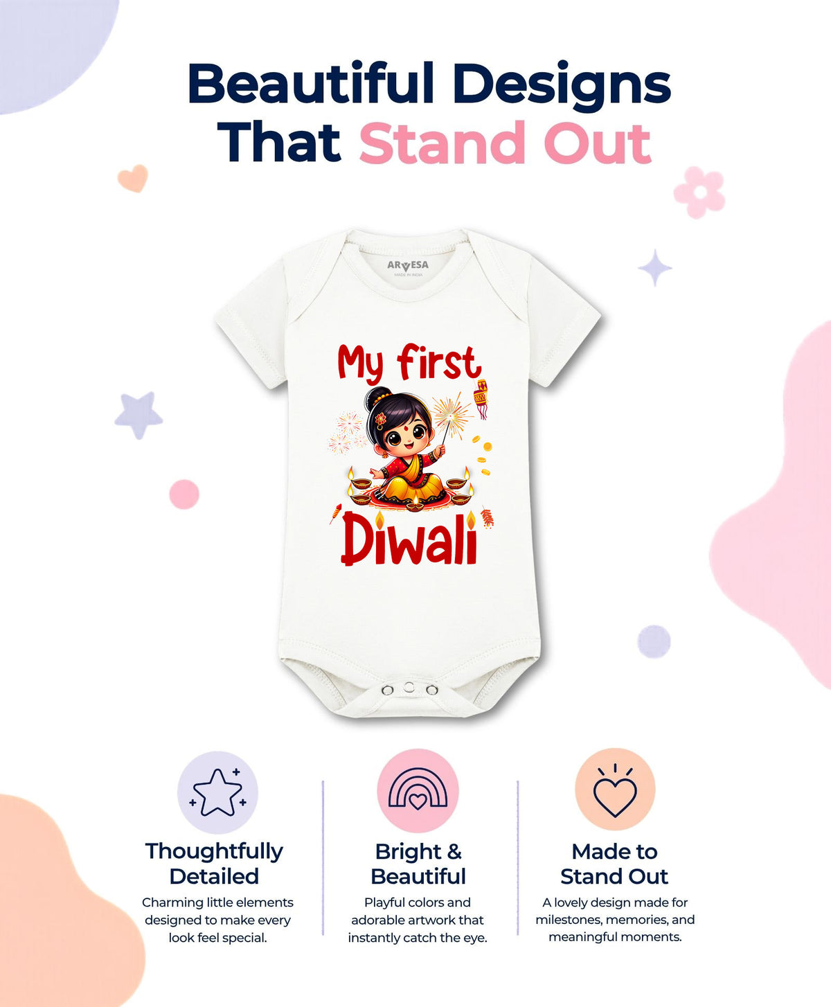 No | My First Diwali - Romper