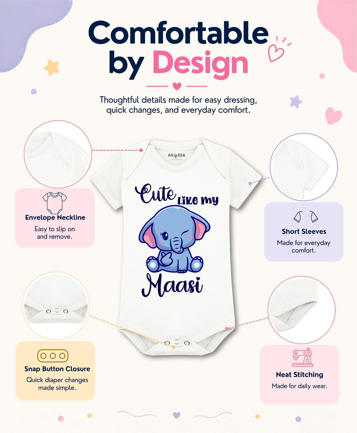 No | Cute Like My Maasi - Romper