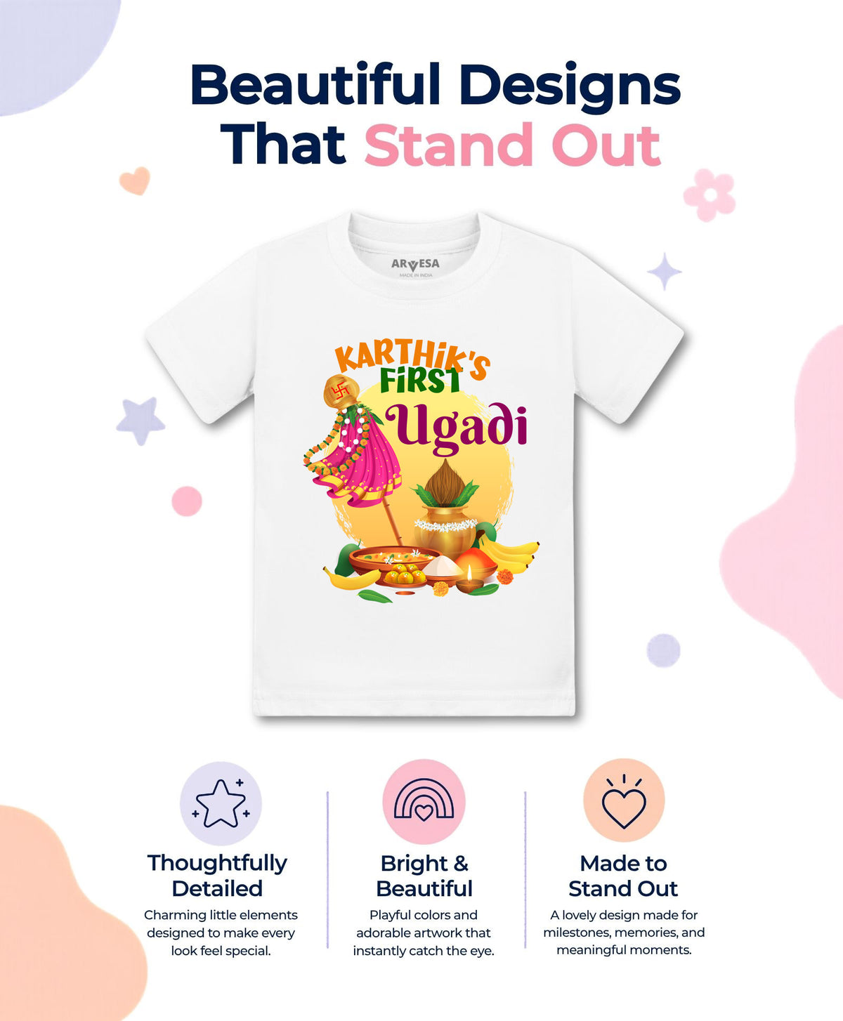 Yes | My First Ugadi - T-shirt
