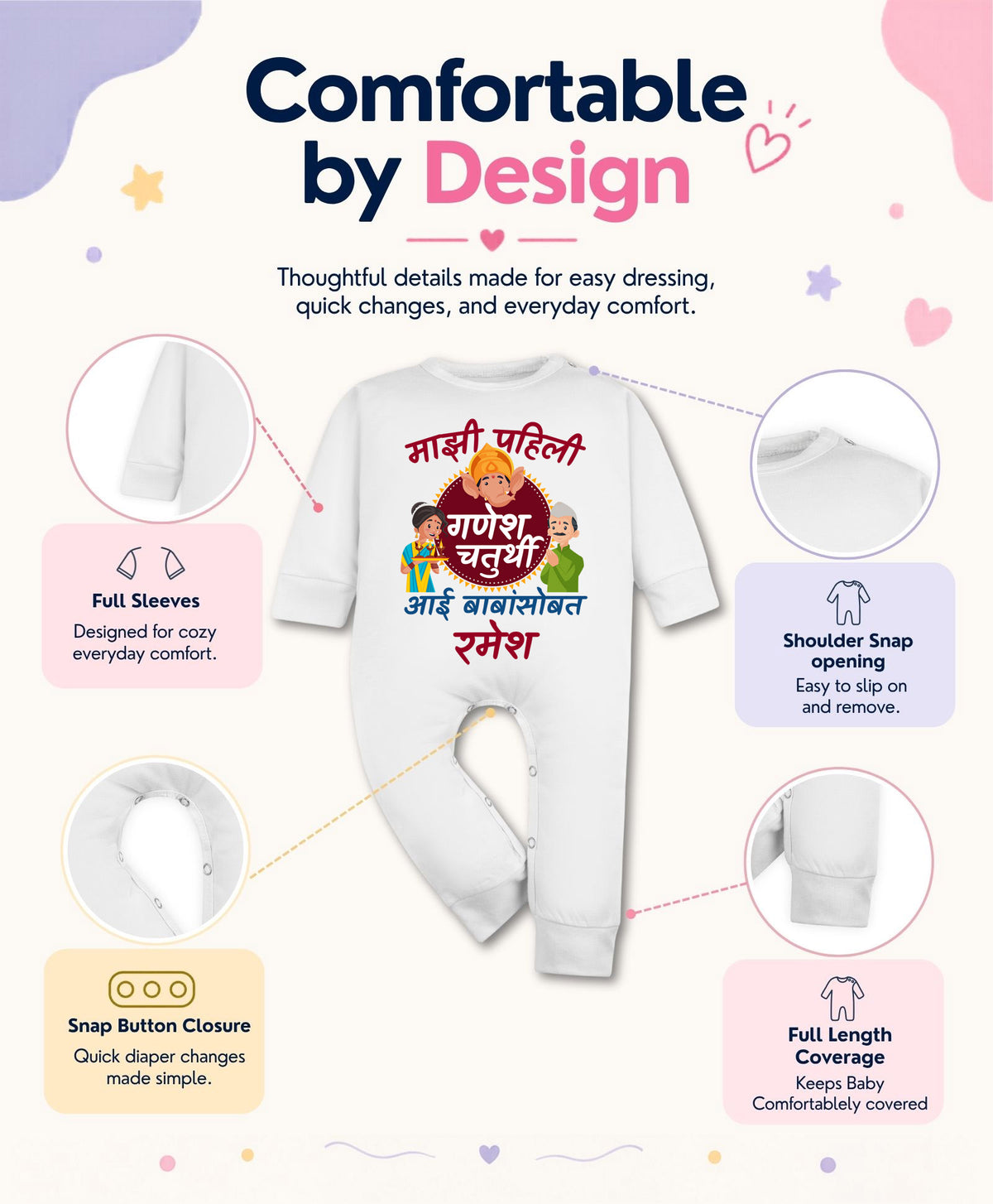 Yes | My First Ganesh Chaturthi - Jumpsuit