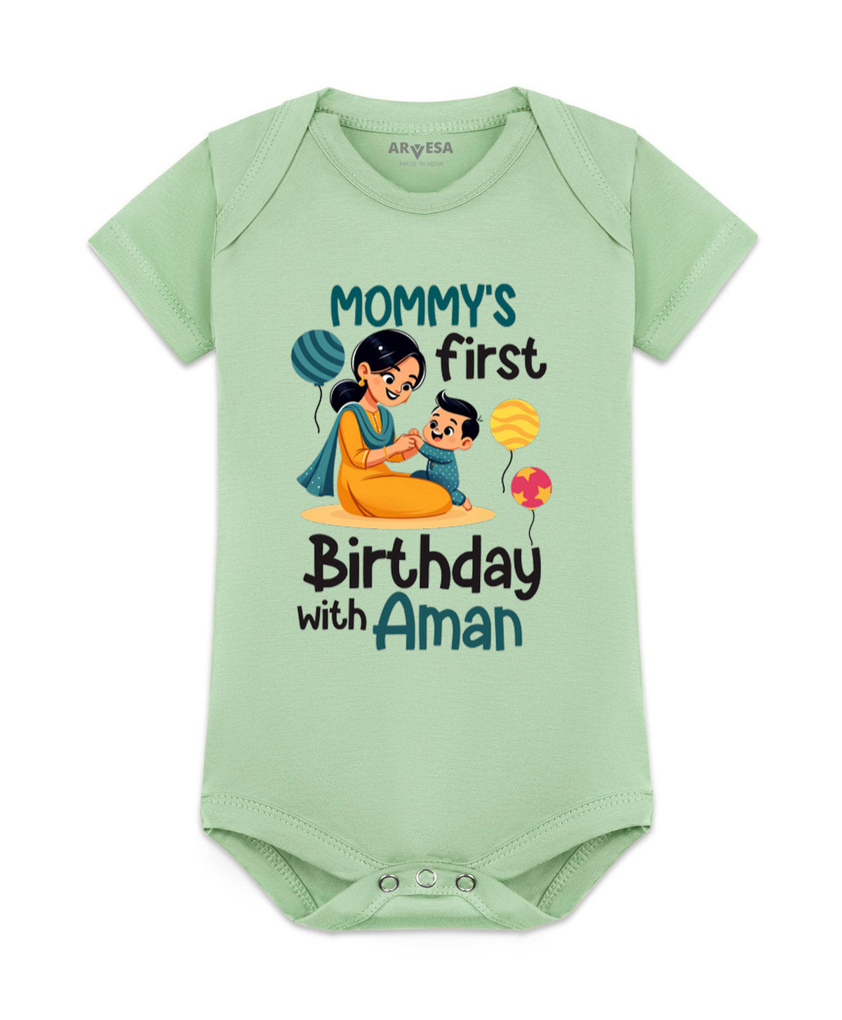 Yes | Mommy First Birthday With Me Mom Birthday - Romper