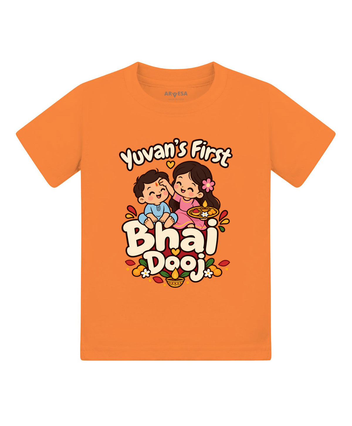 Yes | My First Bhaidooj Diwali - T-shirt