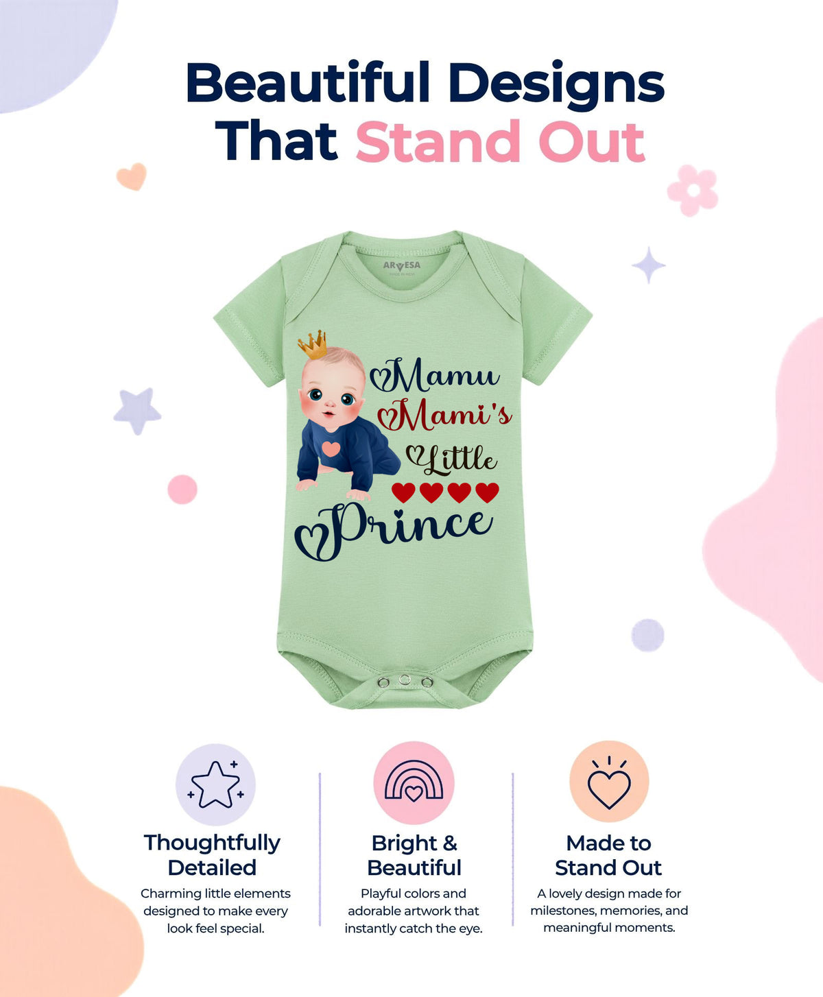 No | Mamu Mami'S Little Prince - Romper
