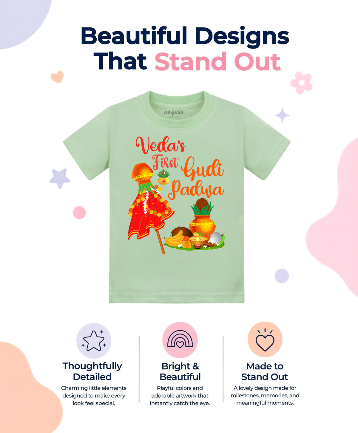 Yes | My First Gudi Padwa - T-shirt