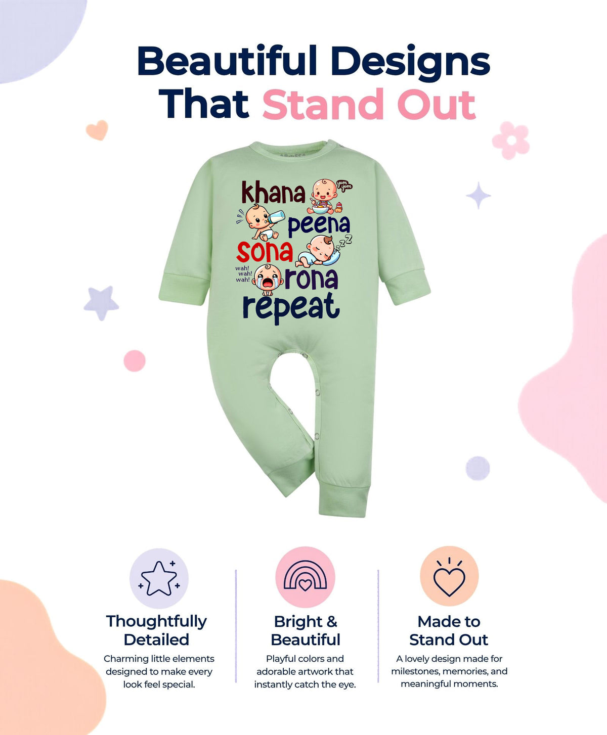 No | Khana Peena Sona Repeat Quirky - Jumpsuit