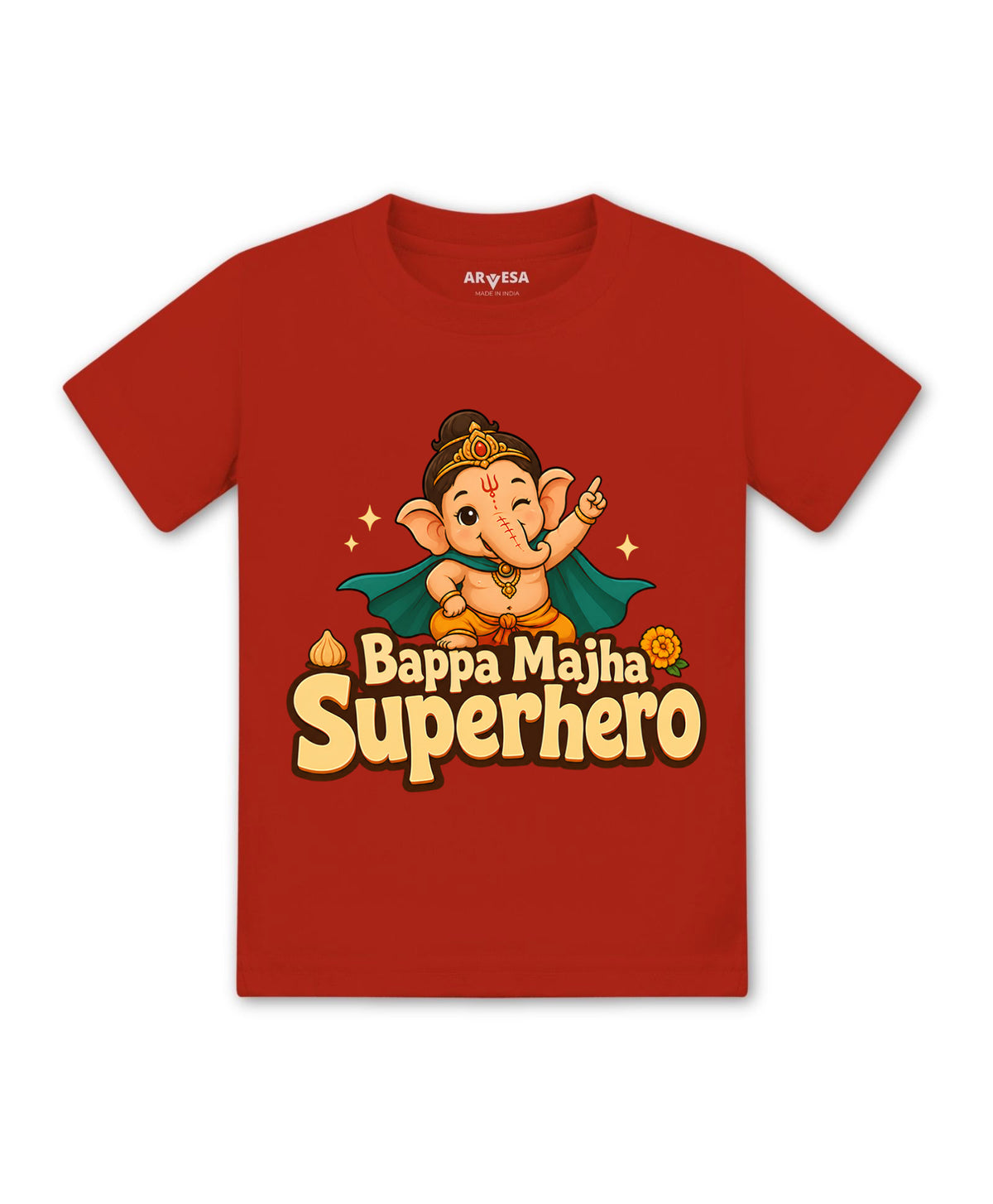 Bappa Majha Superhero Devotional - T-shirt
