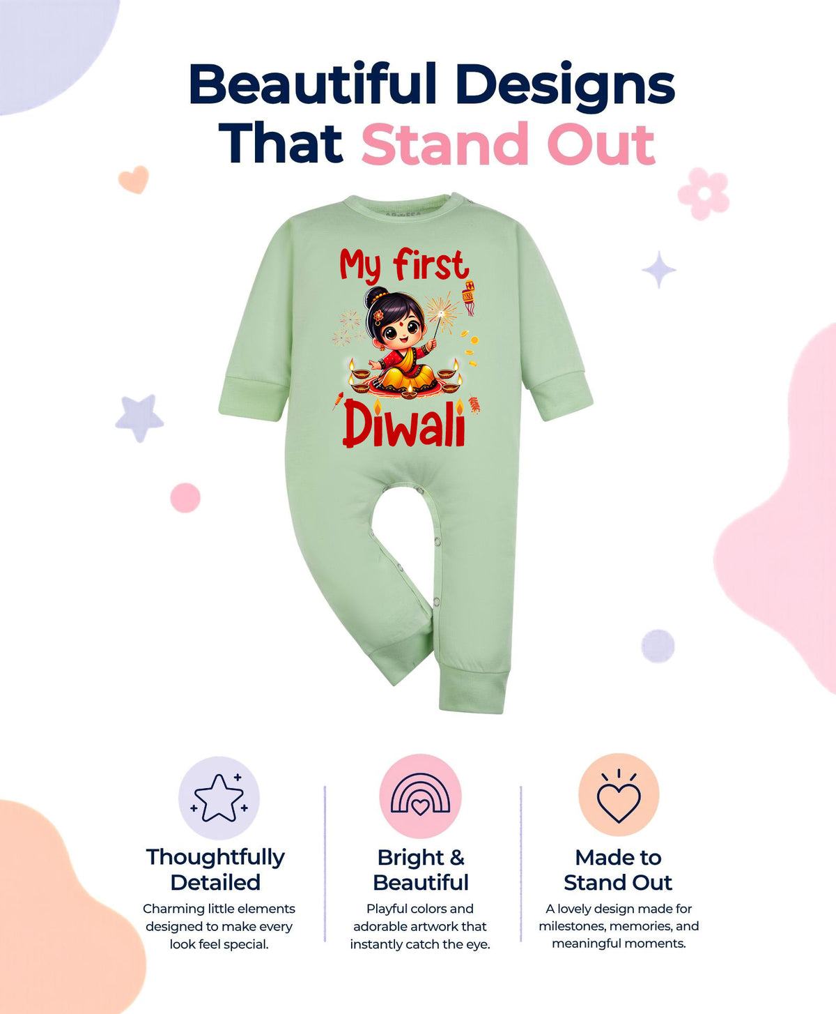 No | My First Diwali - Jumpsuit