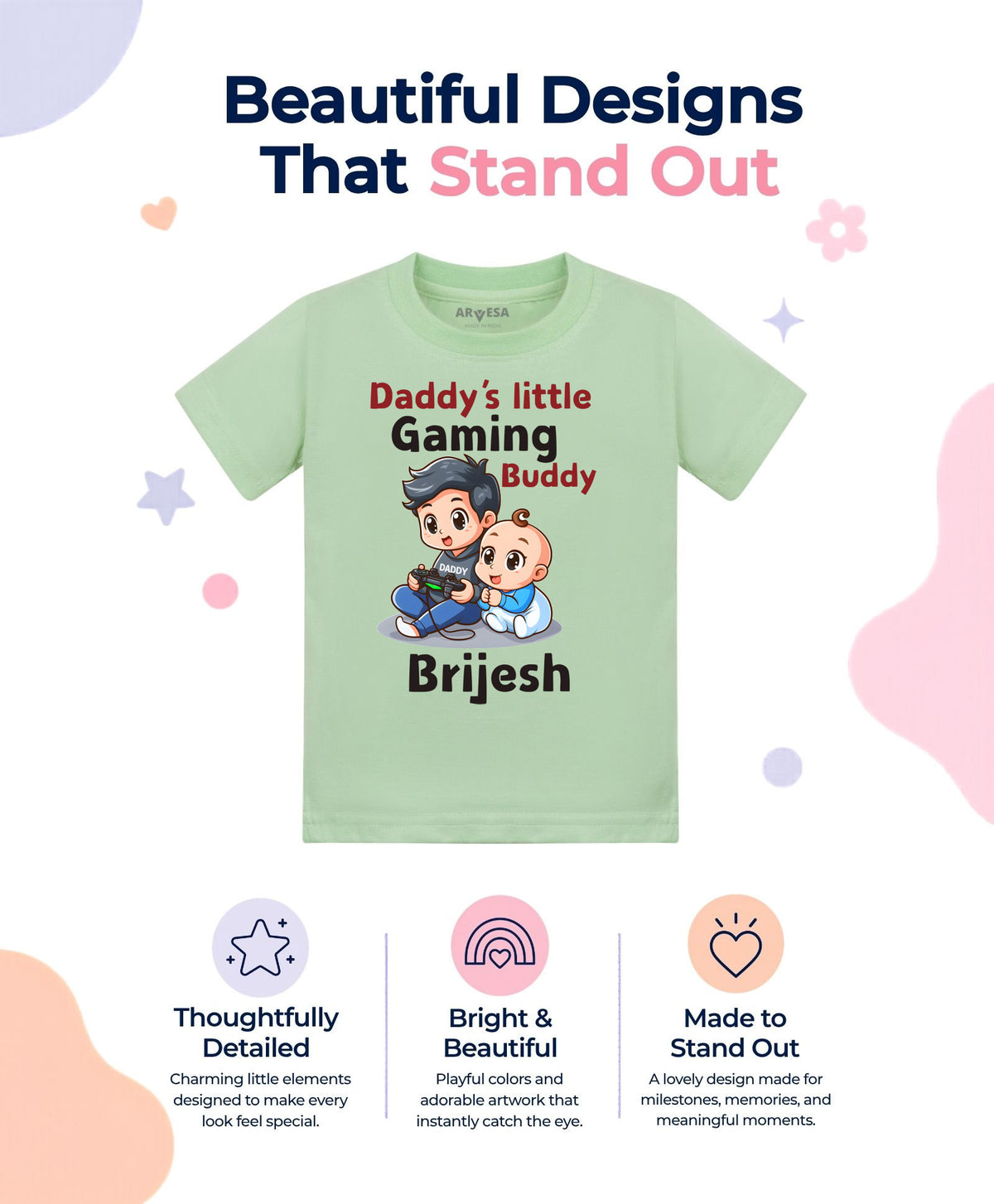 Yes | Daddy Little Gaming Buddy - T-shirt