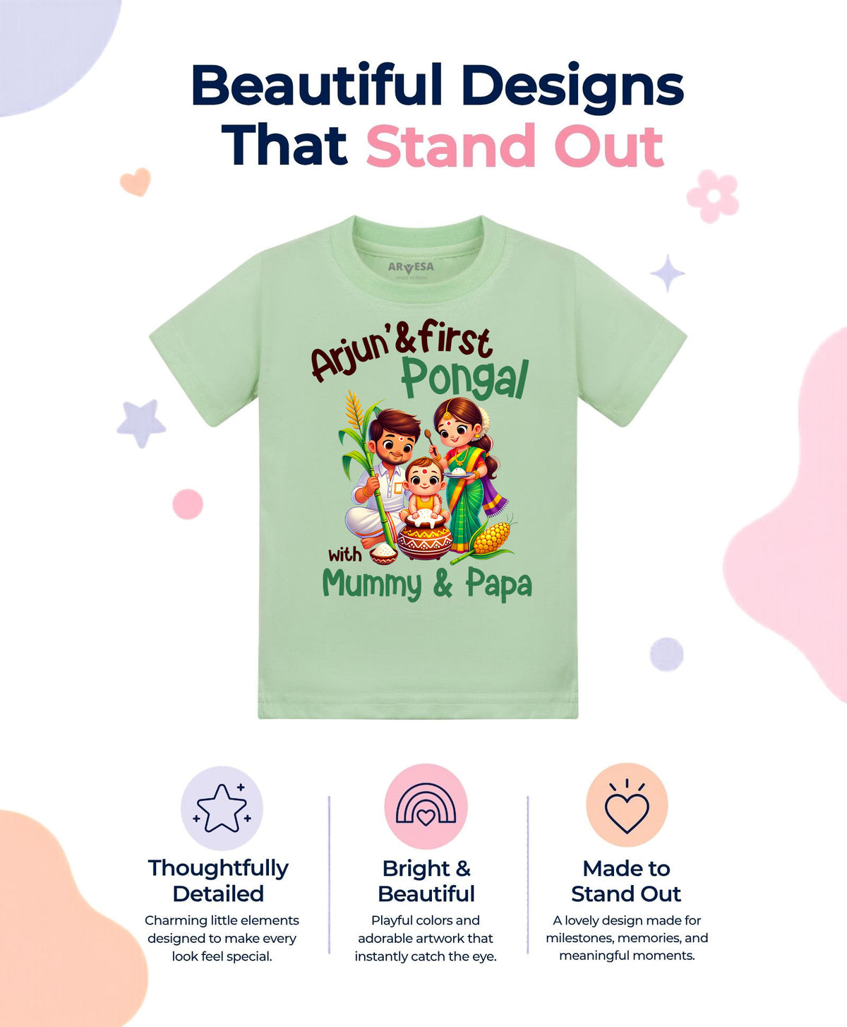 Yes | My First Pongal - T-shirt