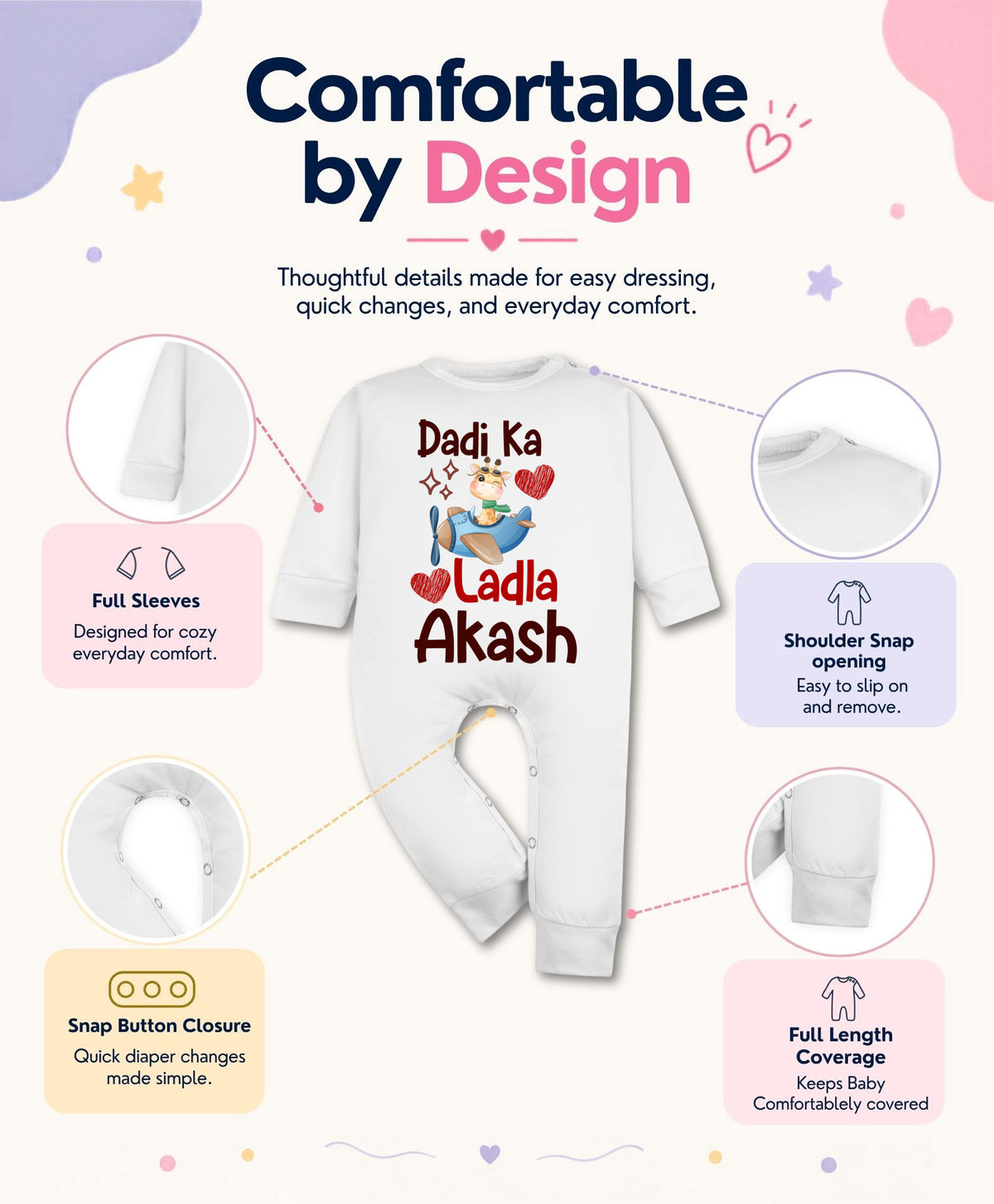 Yes | Dadi Ka Ladla Dada Dadi - Jumpsuit