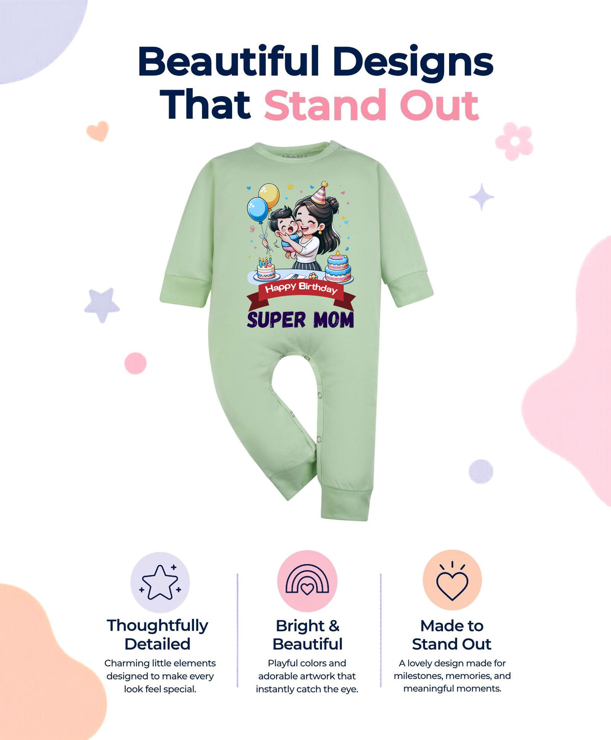 No | Happy Birthday Super Mom Mom Birthday - Jumpsuit