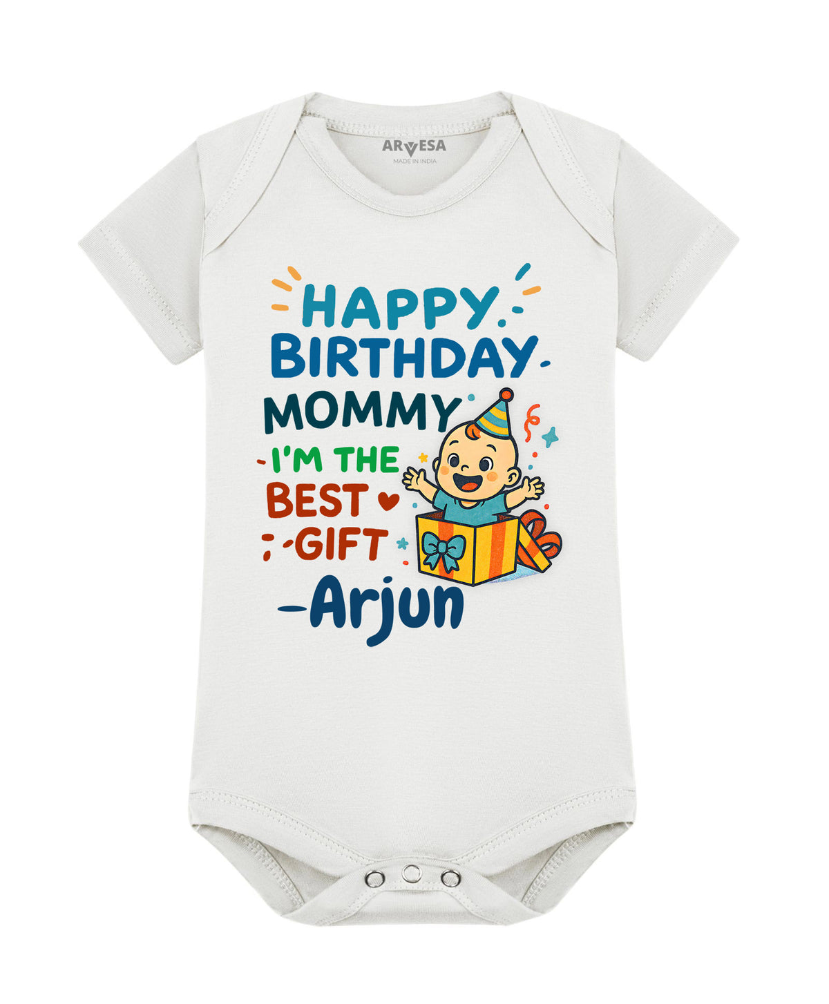 Yes | Happy Birthday Mommy I'm The Best Gift Mom Birthday - Romper
