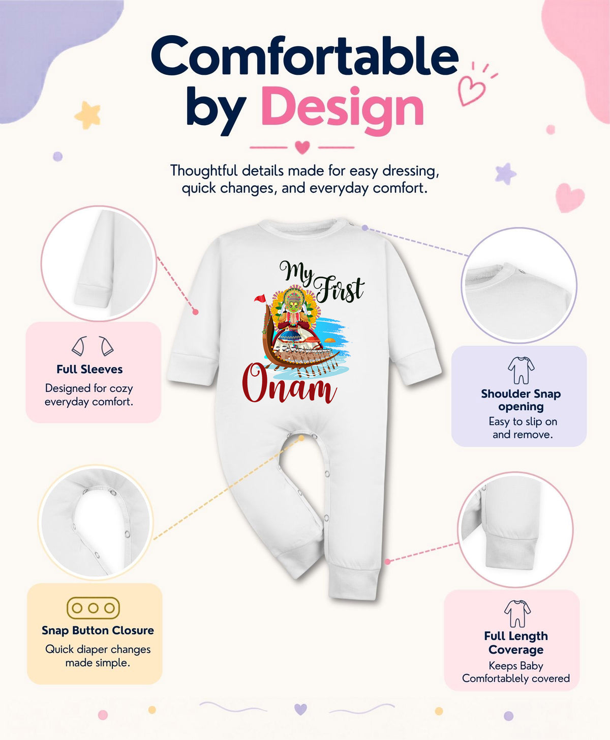 No | My First Onam - Jumpsuit