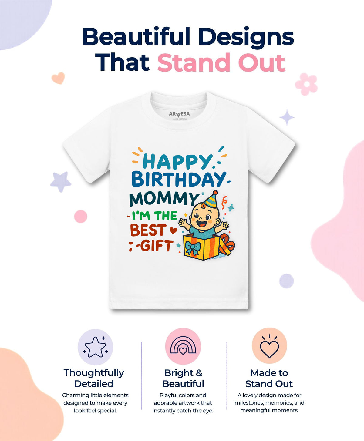 No | Happy Birthday Mommy I'm The Best Gift Mom Birthday - T-shirt