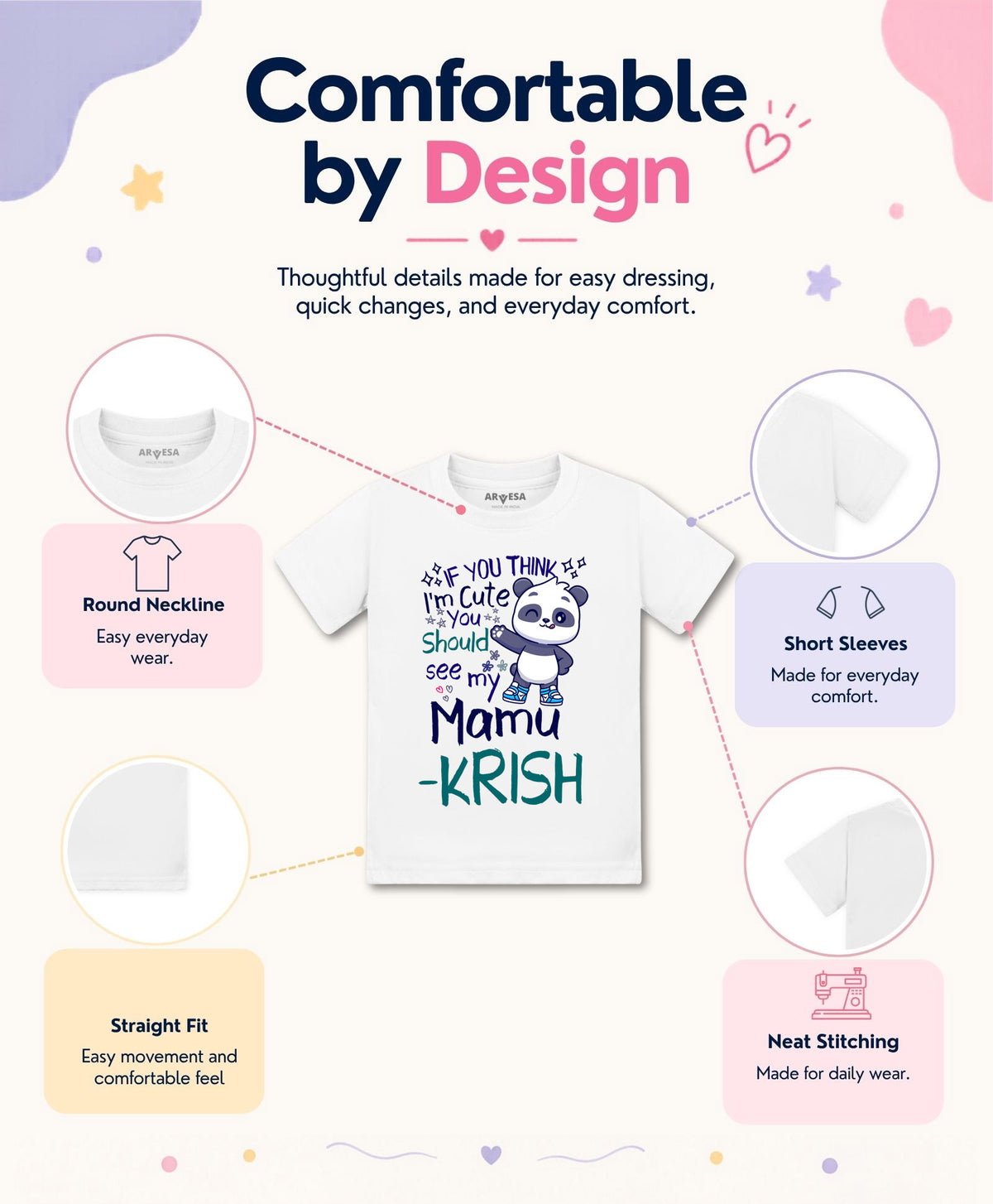 Yes | I Am Cute You Should See My Mamu - T-shirt
