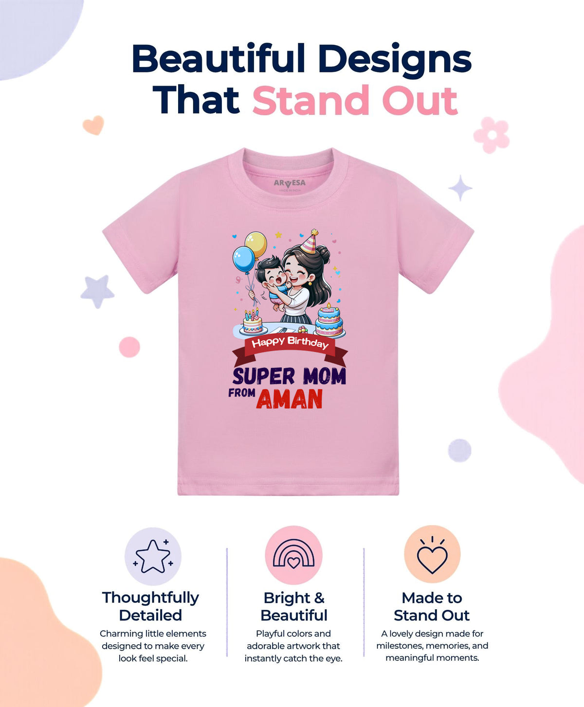 Yes | Happy Birthday Super Mom Mom Birthday - T-shirt