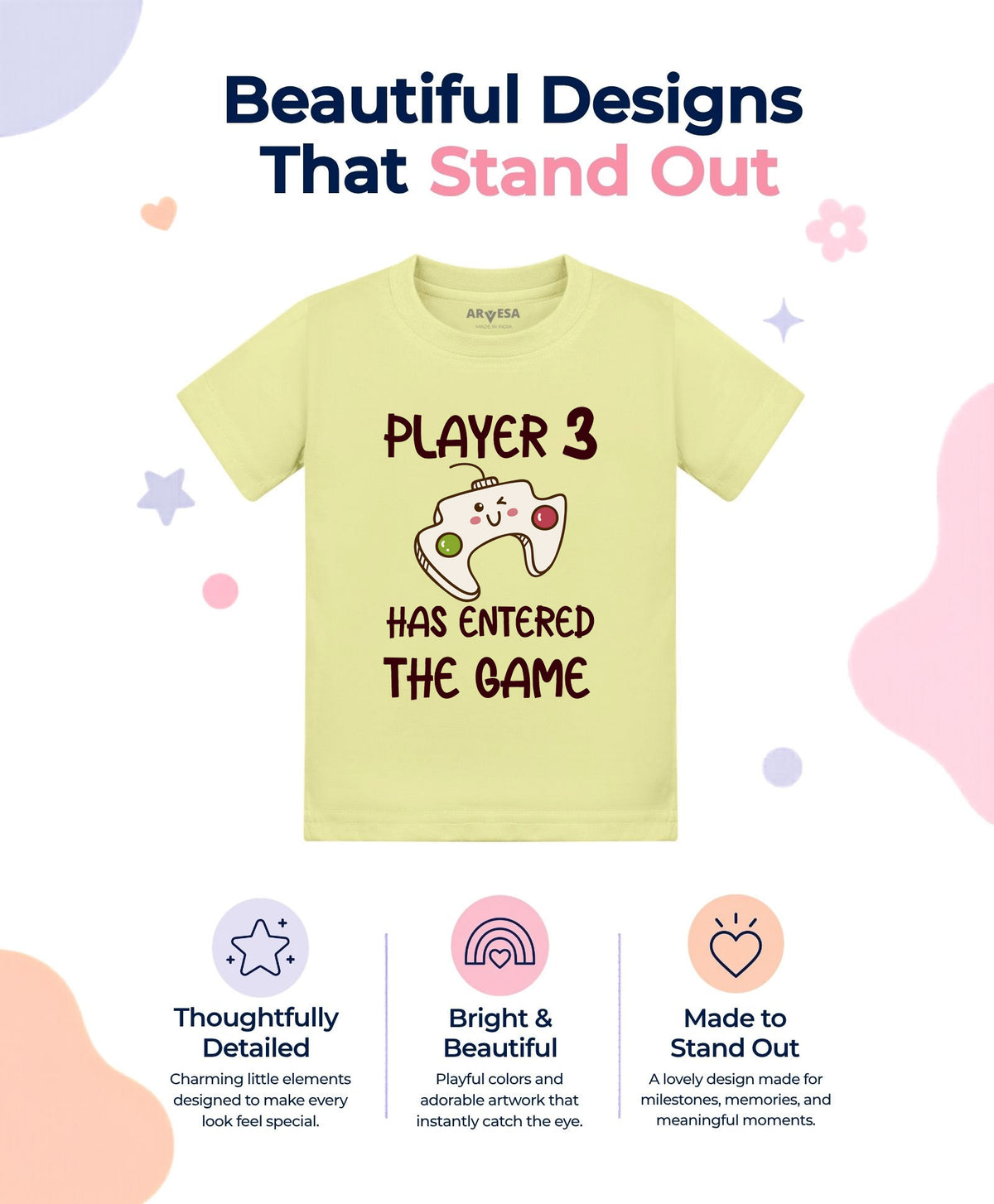 No | Player 3 Entered The Game Quirky - T-shirt