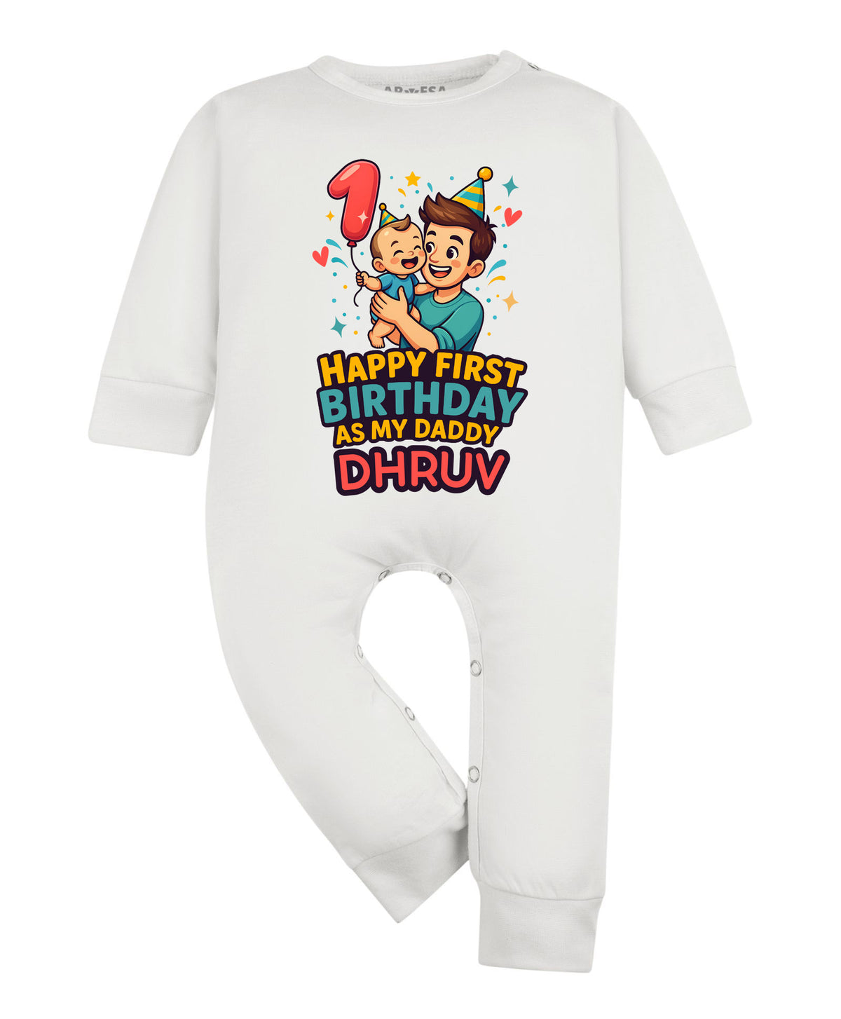 Yes | Happy First Birthday As My Daddy Dad Birthday - Jumpsuit