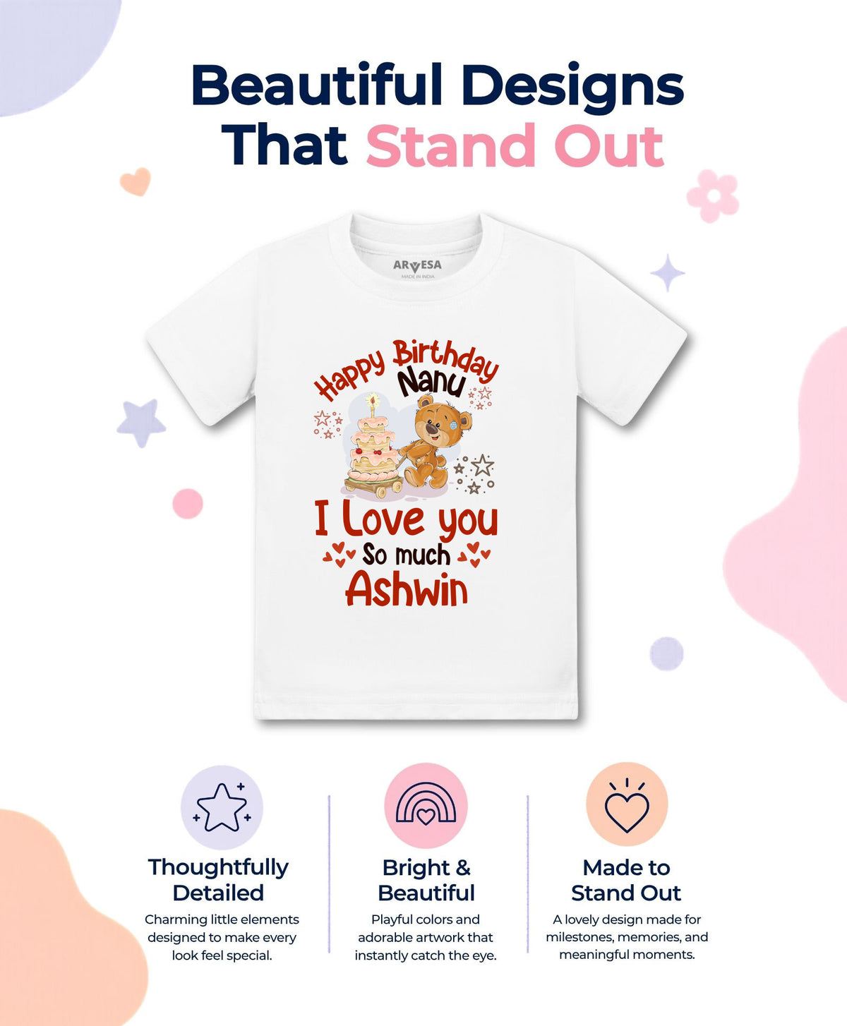 Yes | Happy Birthday Nanu Family Birthday - T-shirt