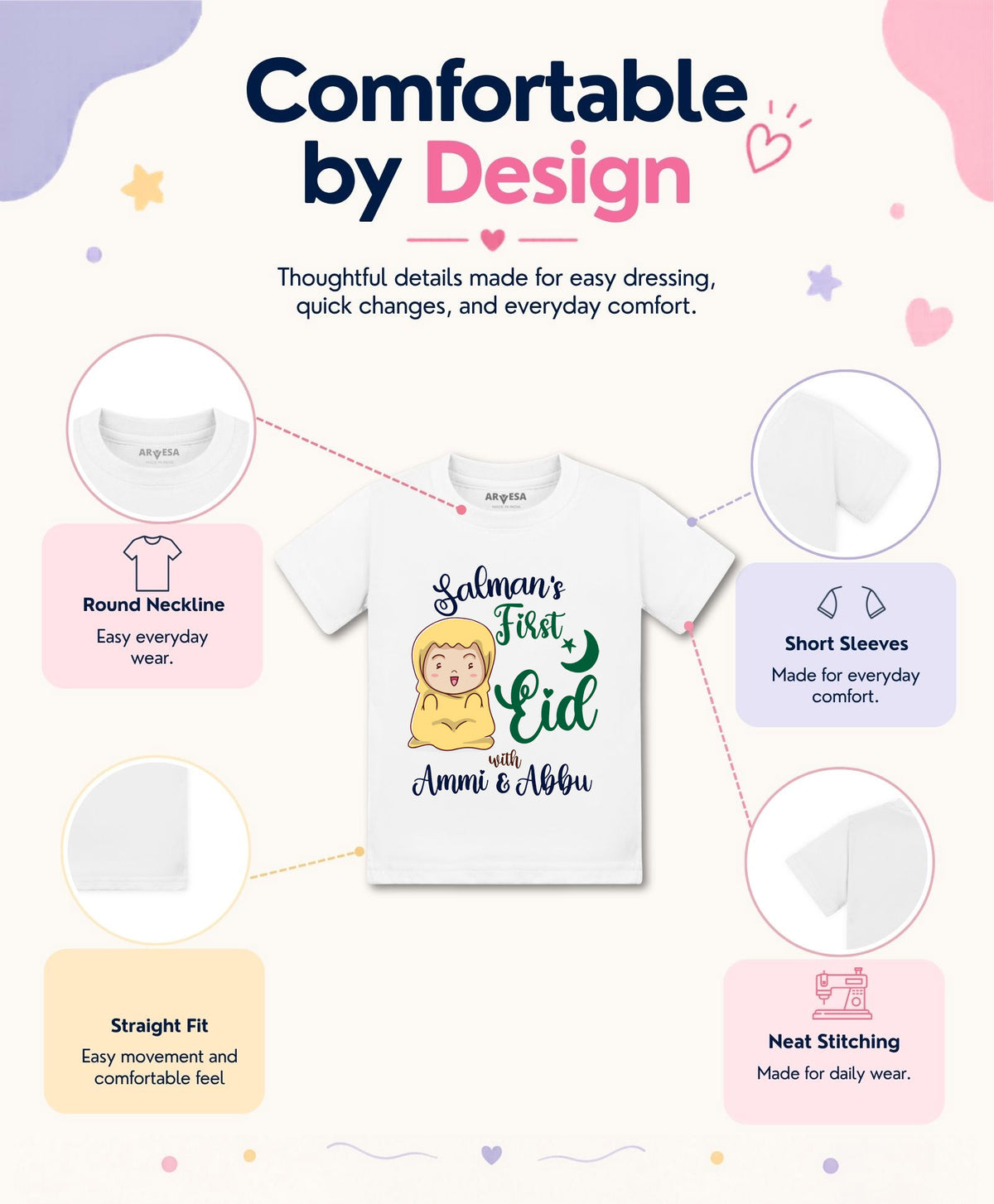 Yes | My First Eid - T-shirt