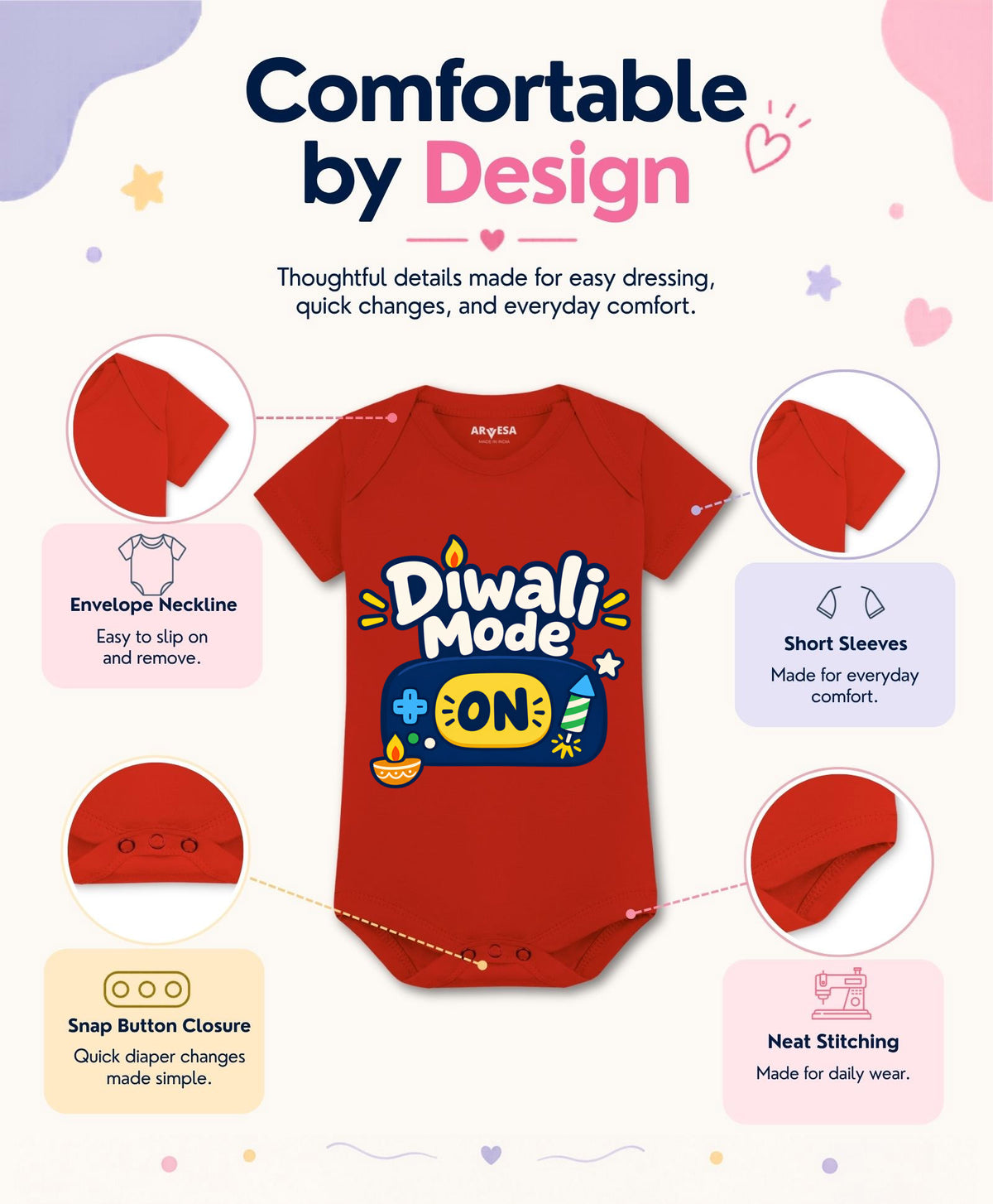 Diwali Mode On - Romper