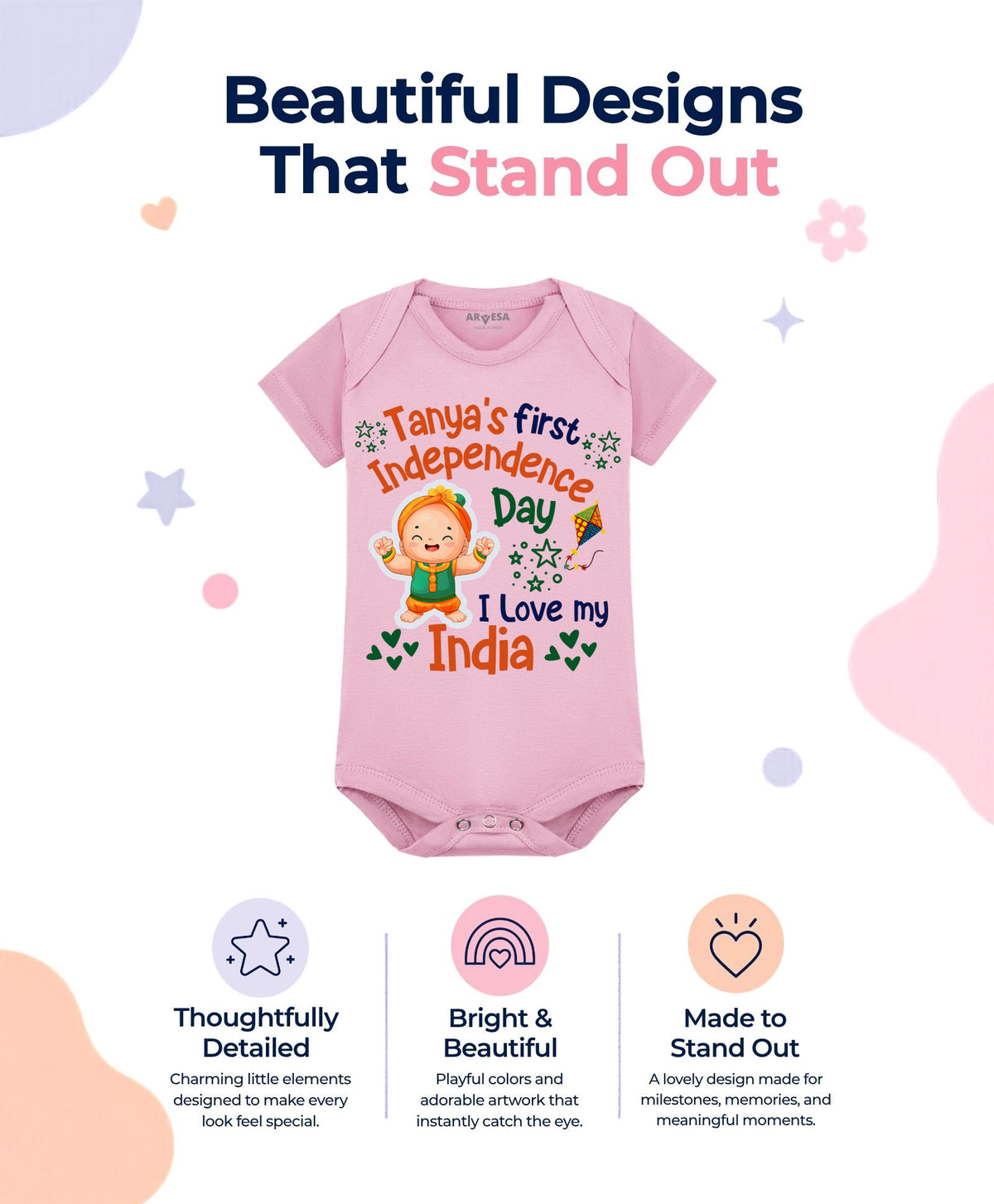 Yes | My First Independence Day - Romper